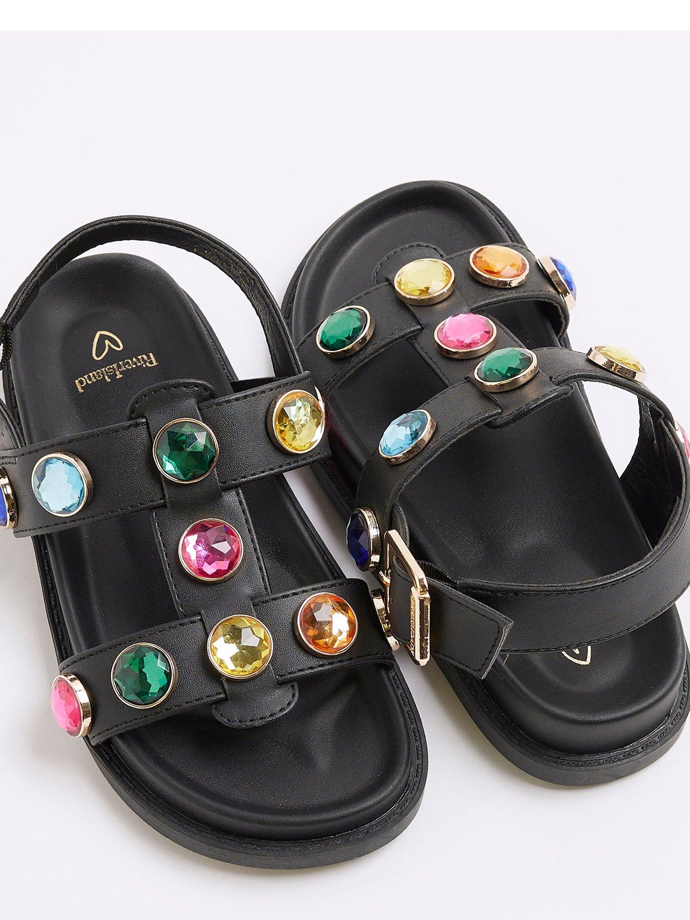 river-island-older-girls-gem-sandals-blackoutfit