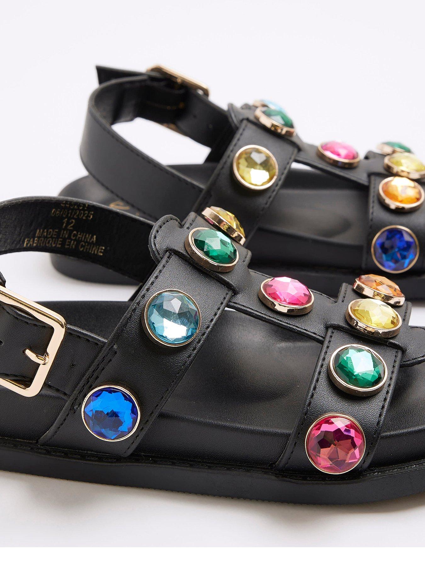 river-island-older-girls-gem-sandals-blackdetail
