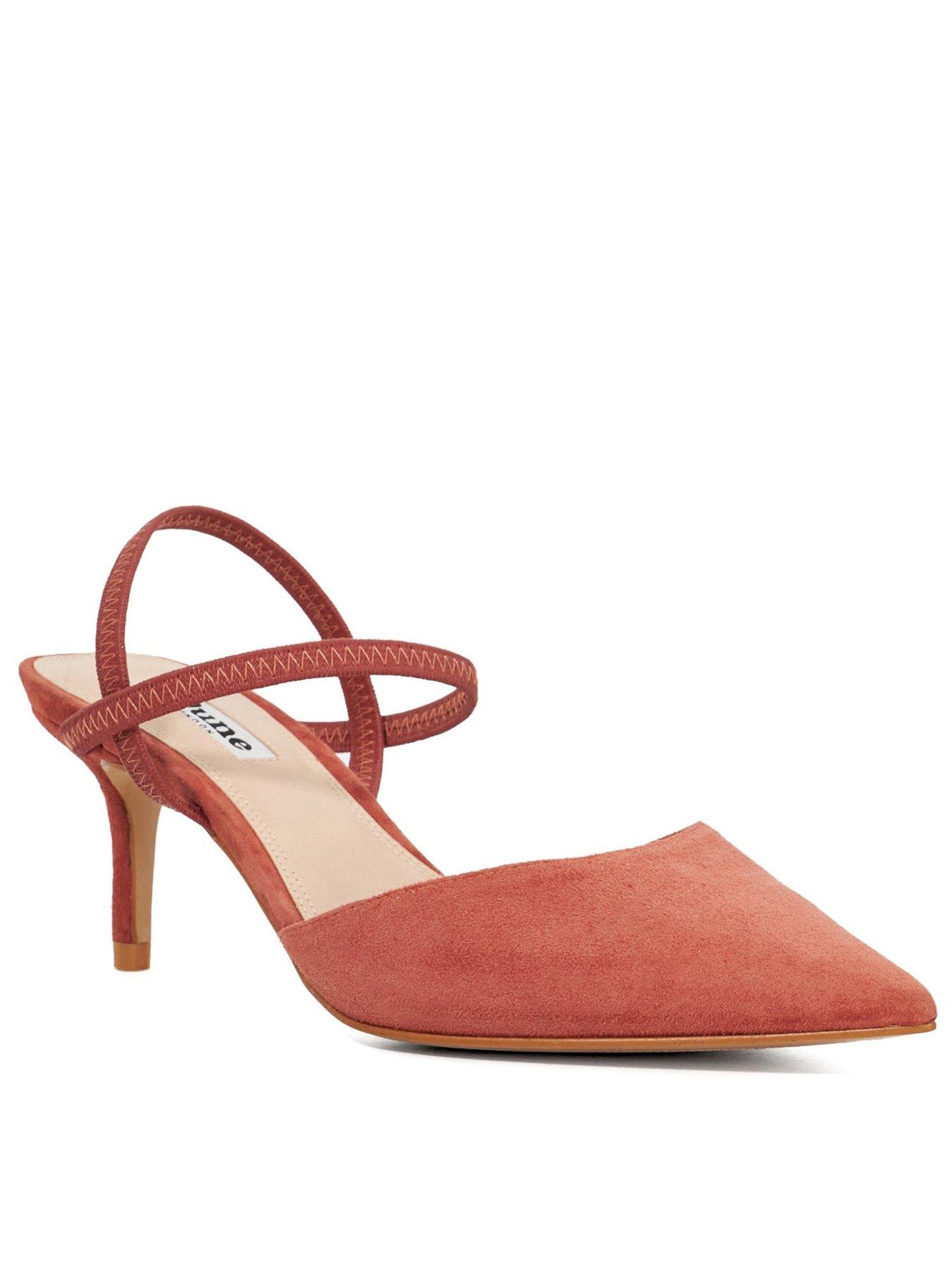dune-london-classical-stiletto-heeled-suede-courts-coralstillFront