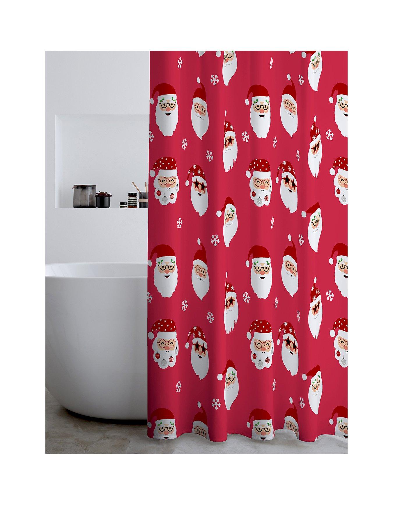 Catherine Lansfield Christmas Santa Spec-tacular Shower Curtain
