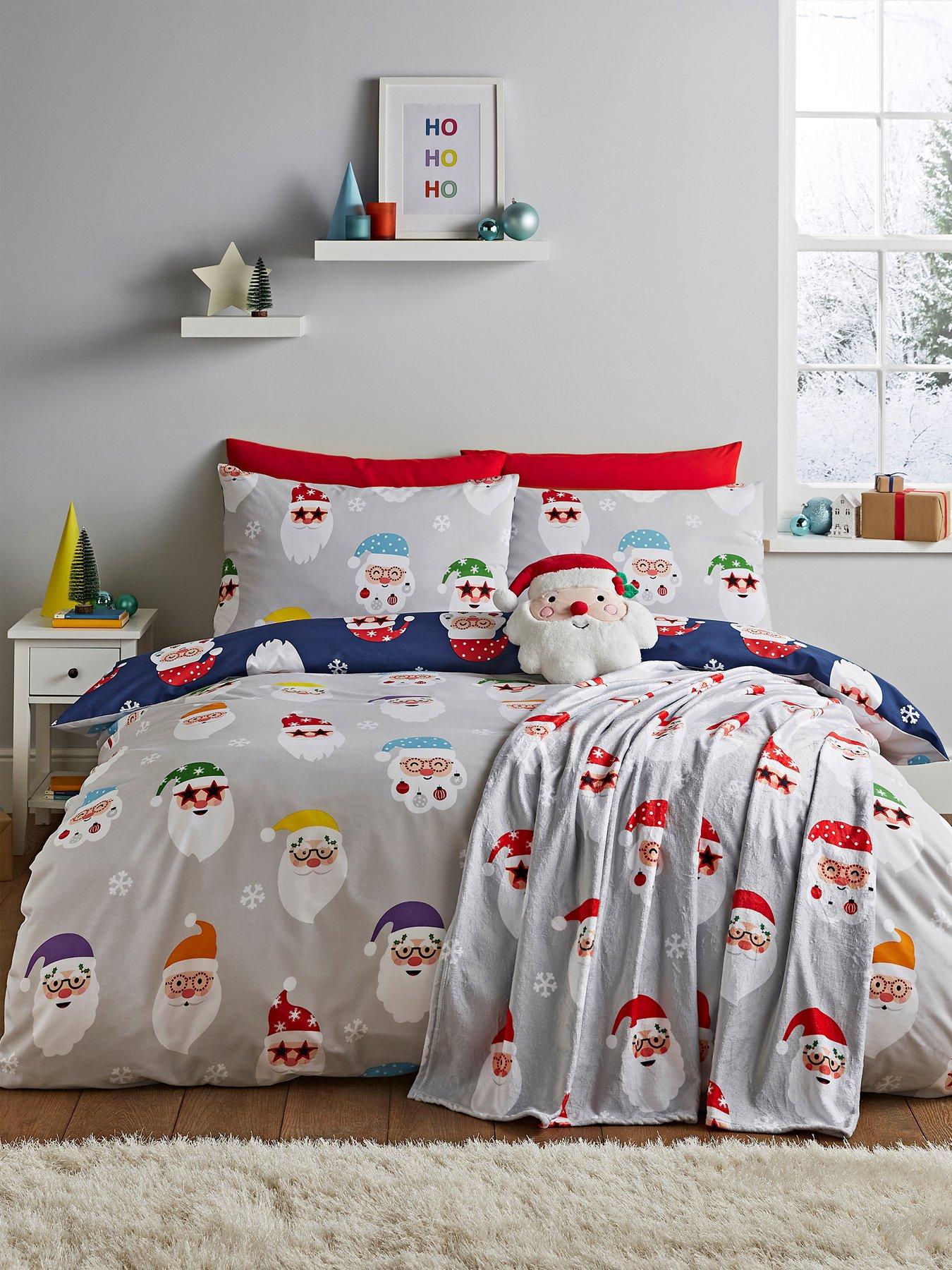 Image 1 of 6 of Catherine Lansfield Christmas Santa Spec-tacular Duvet Set
