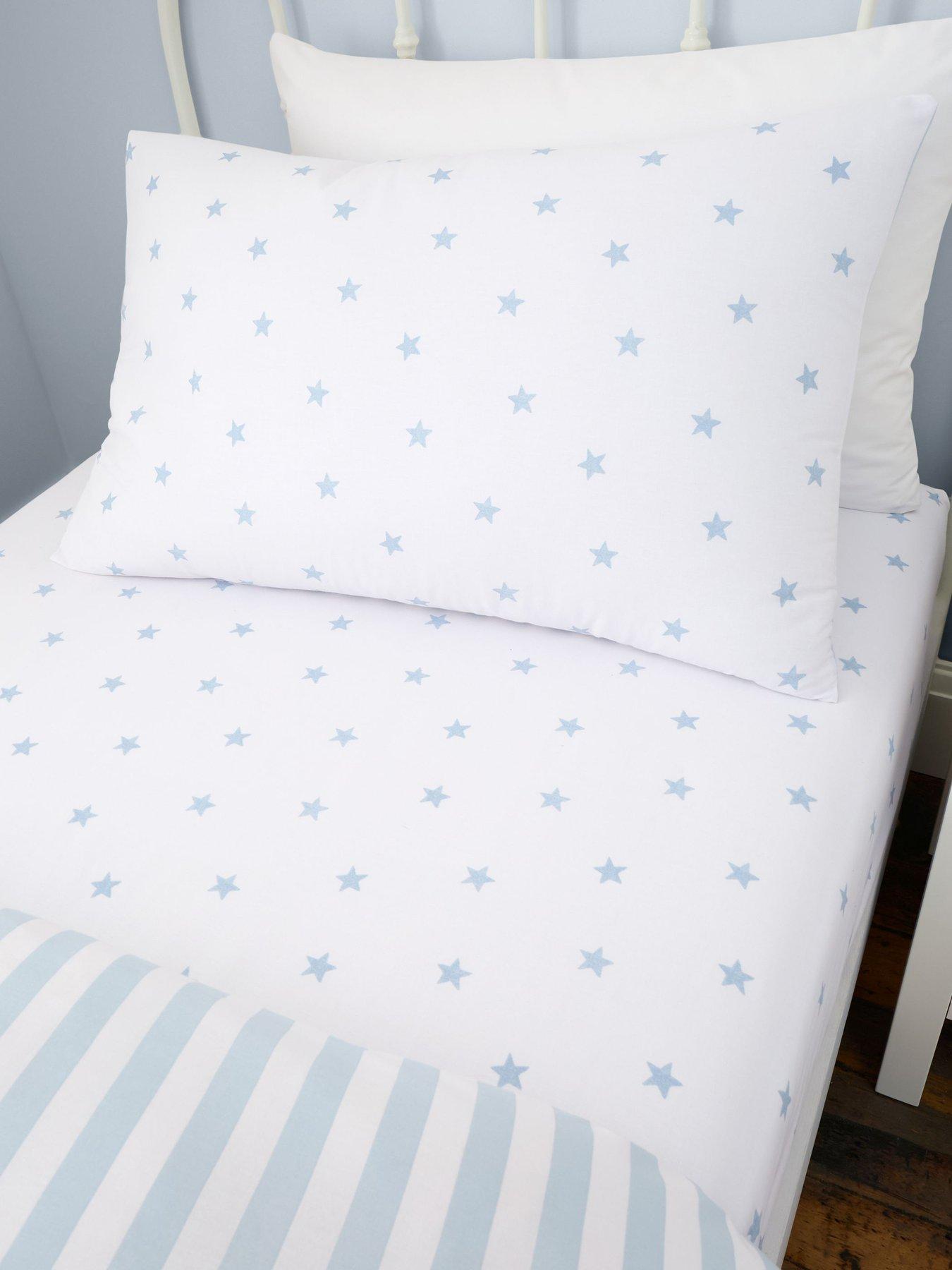 bianca-mini-star-amp-stripes-100-cotton-fitted-sheet--nbspblue