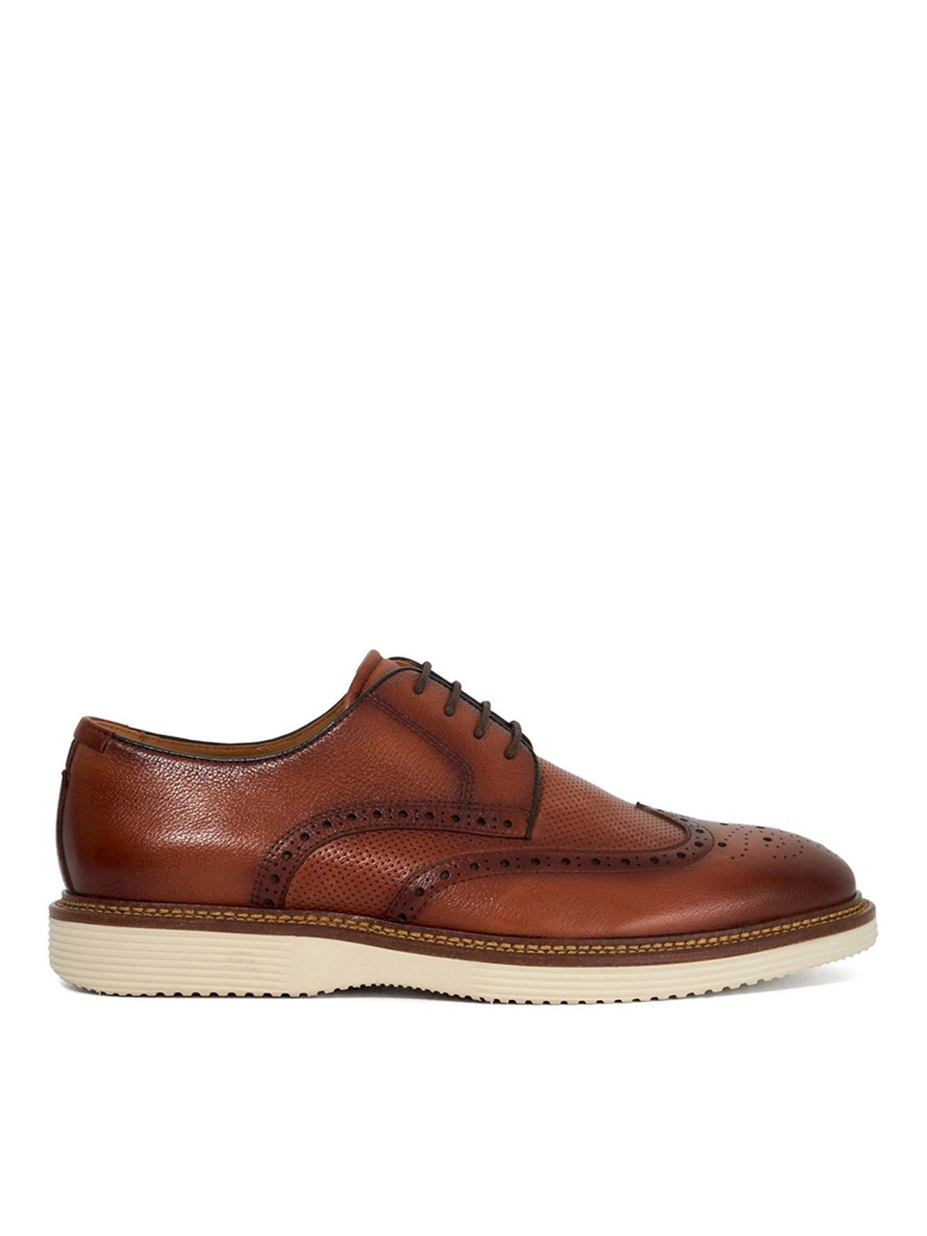 Image 1 of 6 of Dune London Dune Benidictus Leather Casual Lace Up Shoe