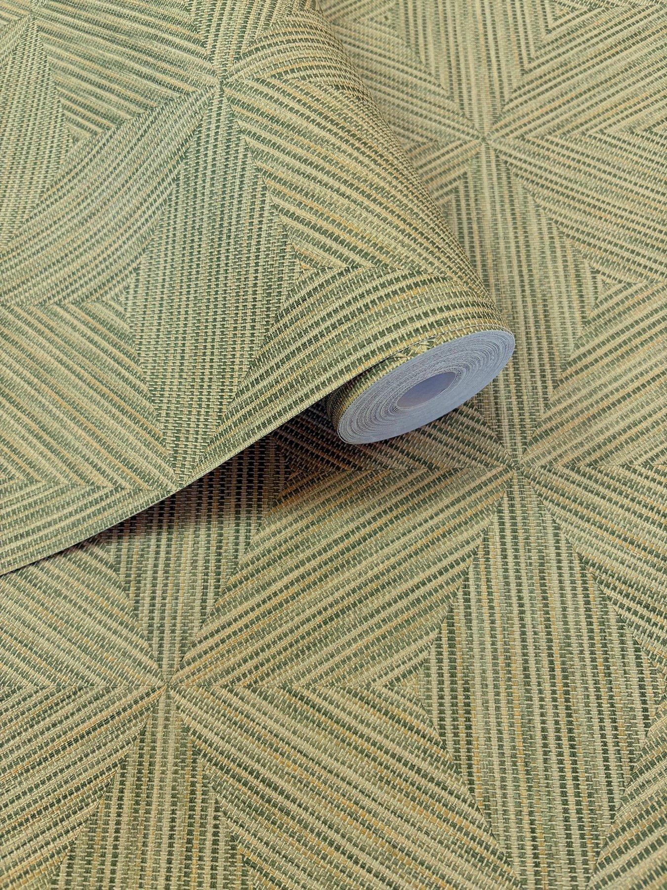 Image 5 of 5 of Rasch Boho Geo Wallpaper - Green