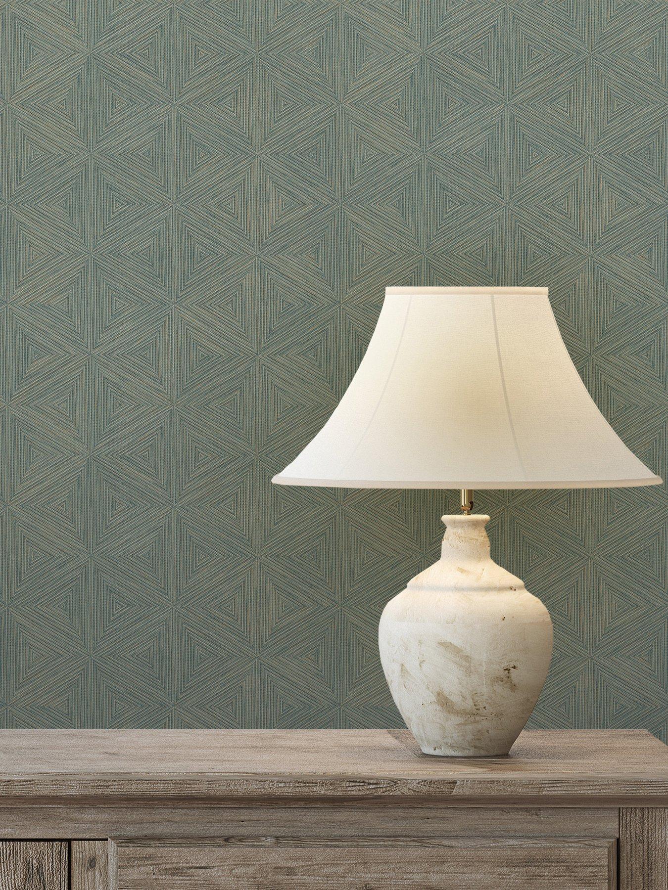 Rasch Boho Geo Wallpaper - Blue