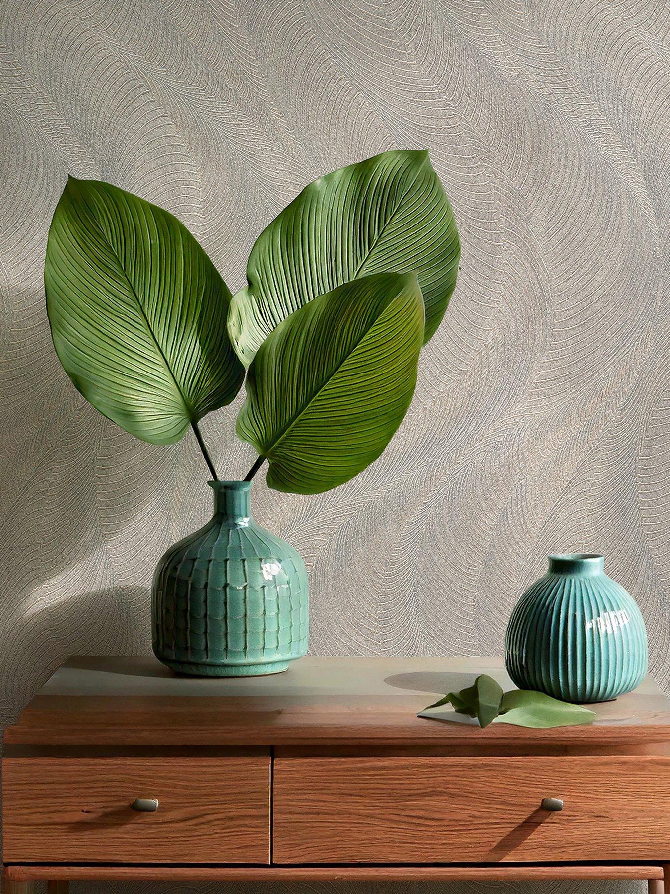 Rasch Opuenza Wave Wallpaper - Grey