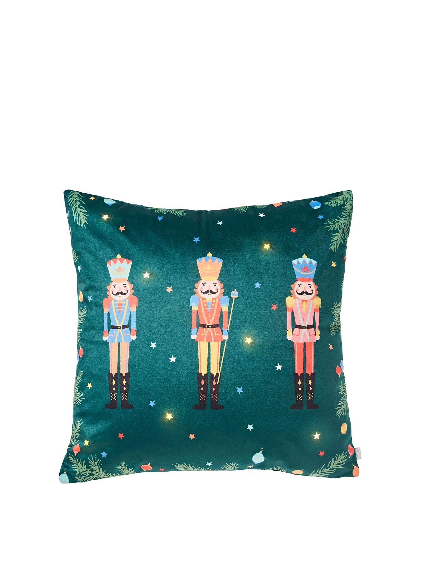 catherine-lansfield-nutcracker-christmas-light-up-cushion--45x45cmstillFront