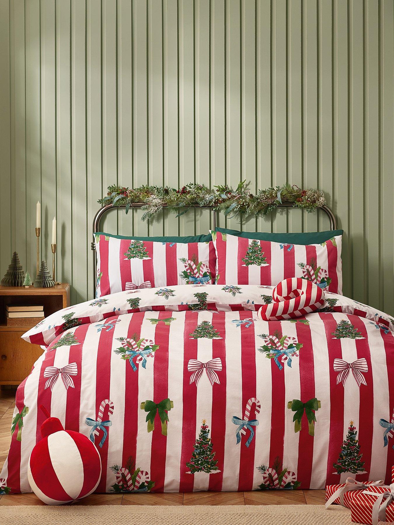 catherine-lansfield-christmas-stripe-duvet-set