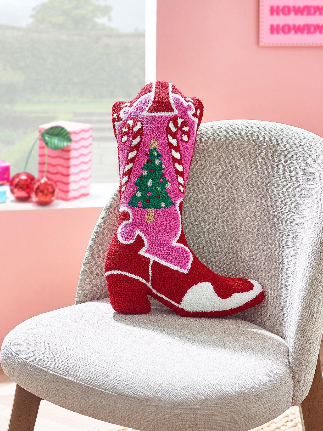 Catherine Lansfield Santas Howdy Christmas 3D Cushion