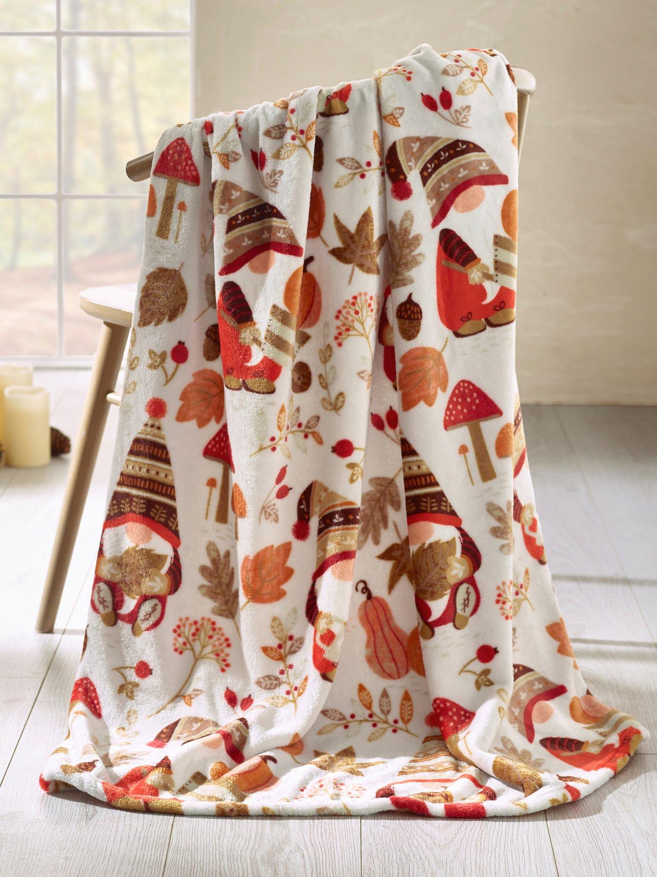 Catherine Lansfield Woodland Gonks Throw- 130x170cm