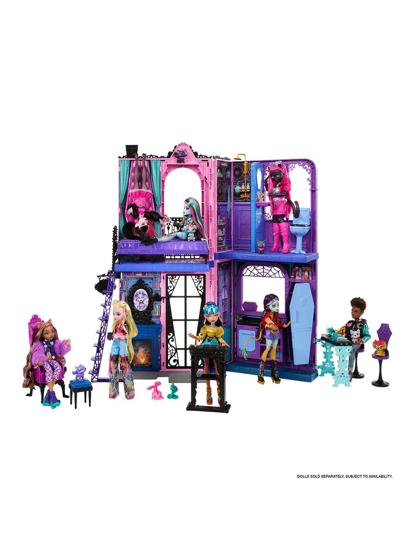 Image 1 of 7 of Monster High Monster High Boo-tique Hotel Doll House with Spooky Surprises in Every Room and 13+ Accessories