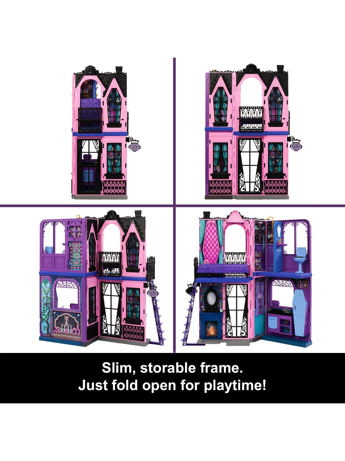 Image 3 of 7 of Monster High Monster High Boo-tique Hotel Doll House with Spooky Surprises in Every Room and 13+ Accessories