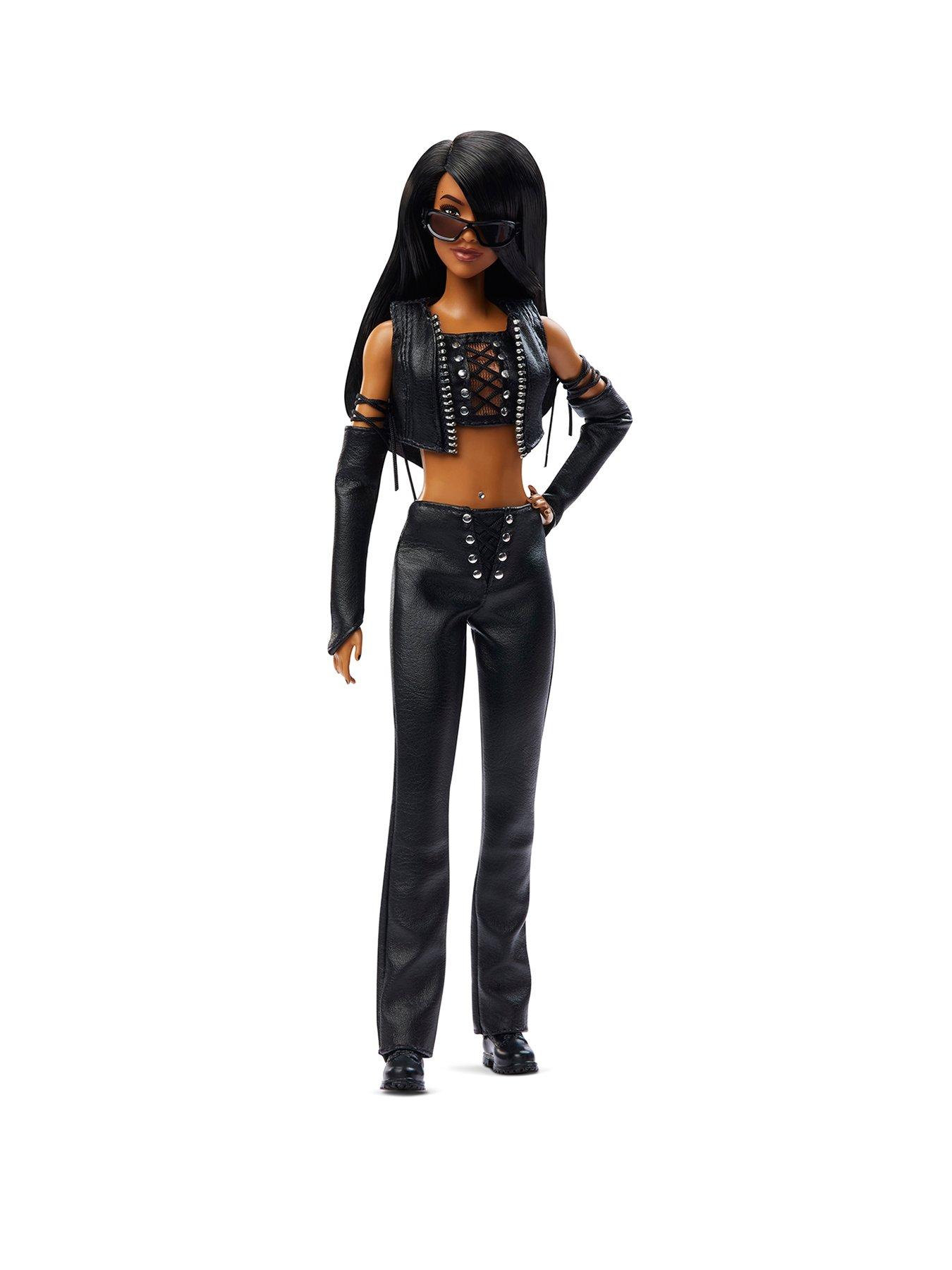 Barbie Barbie Signature Aaliyah Collectible Doll in Black Faux Leather Outfit
