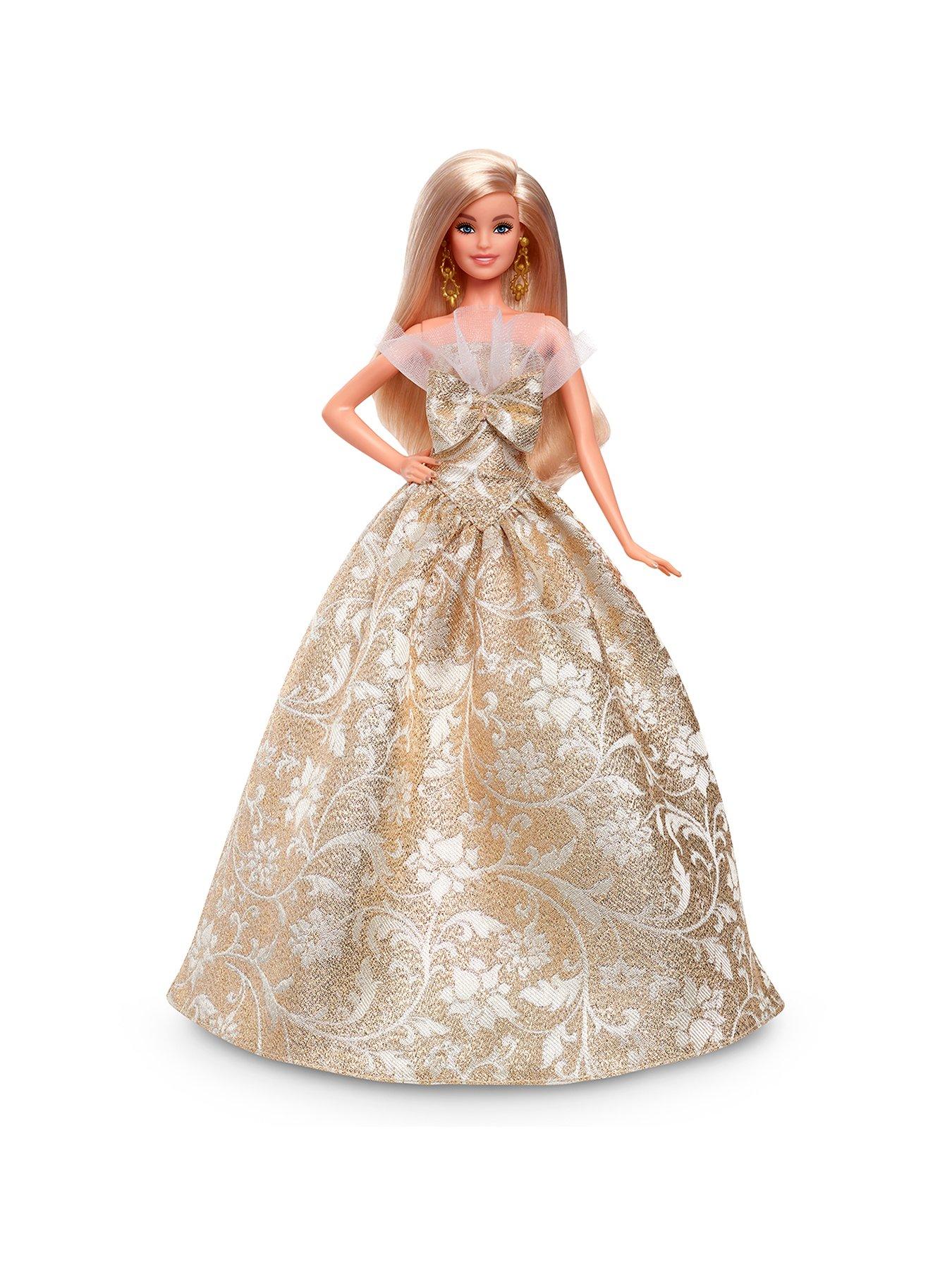 Barbie Seasonal Celebrations: Barbie 2025 Gold Holiday Doll - Blonde
