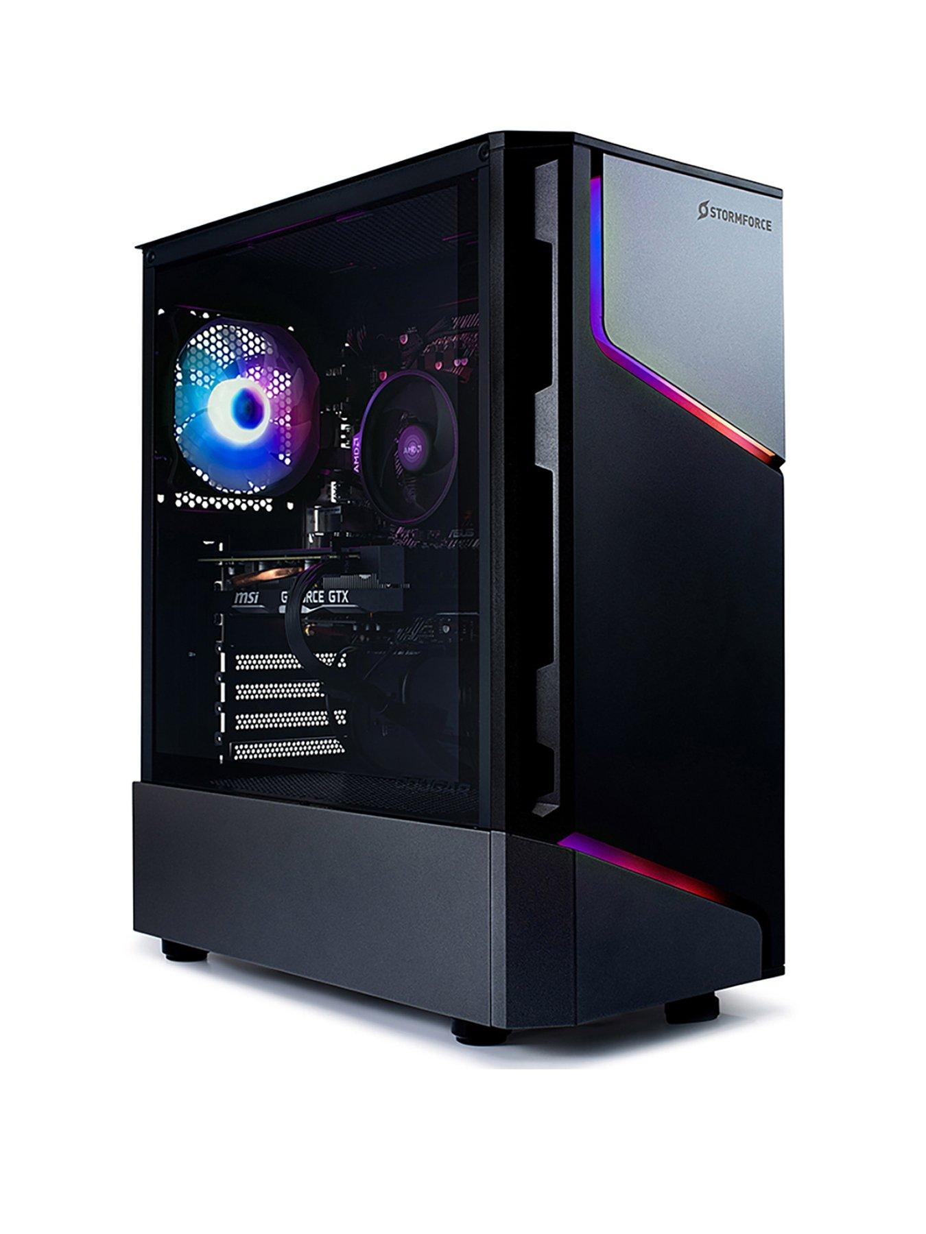 Image 1 of 5 of Stormforce MX360 - GeForce RTX 5060 - Core i5 - 16GB 1TB - Gaming Desktop - Black