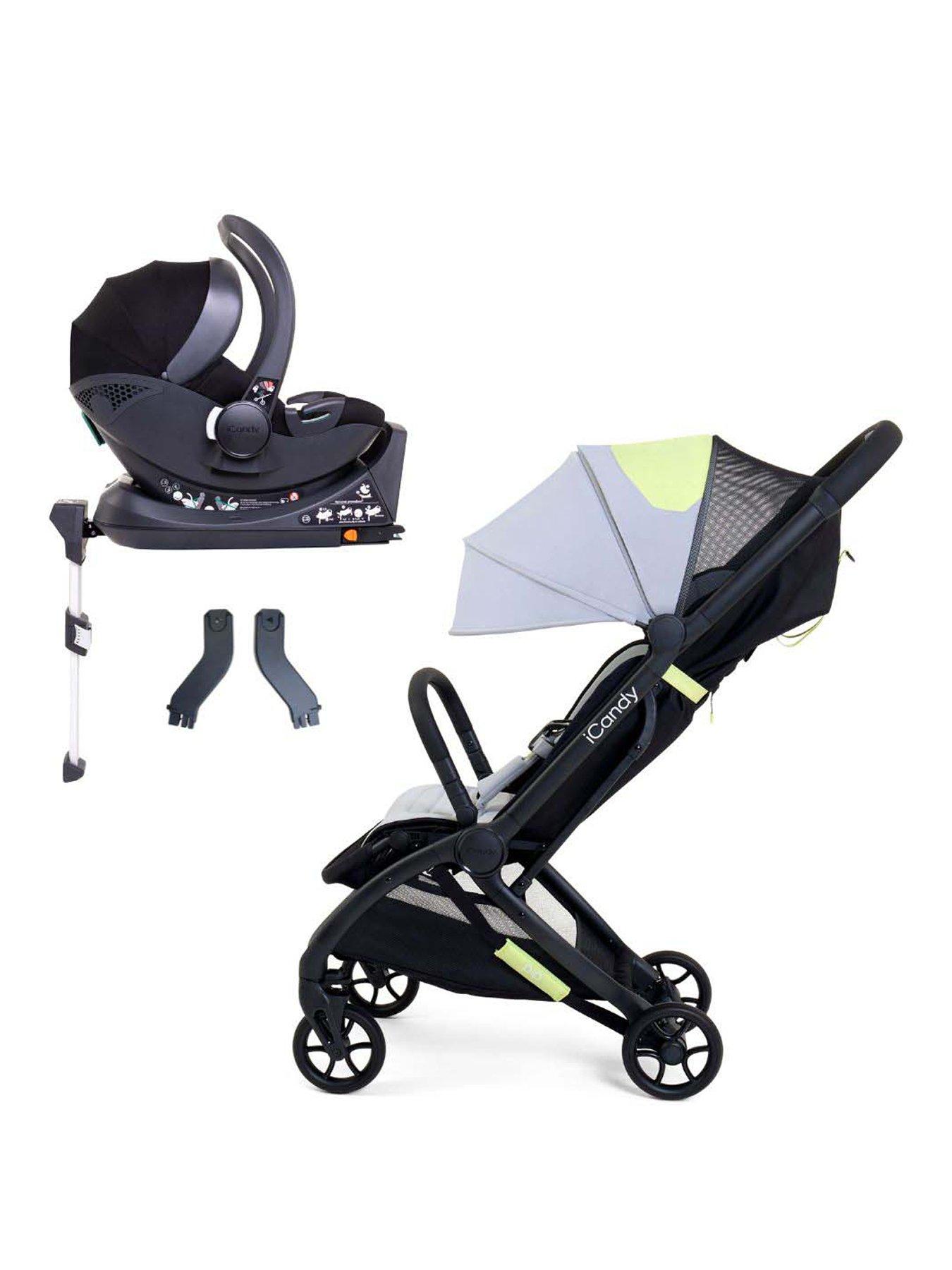iCandy PIP Travel System with Black Cocoon Car Seat - Limestone (£50 Car Seat Bundle Saving)