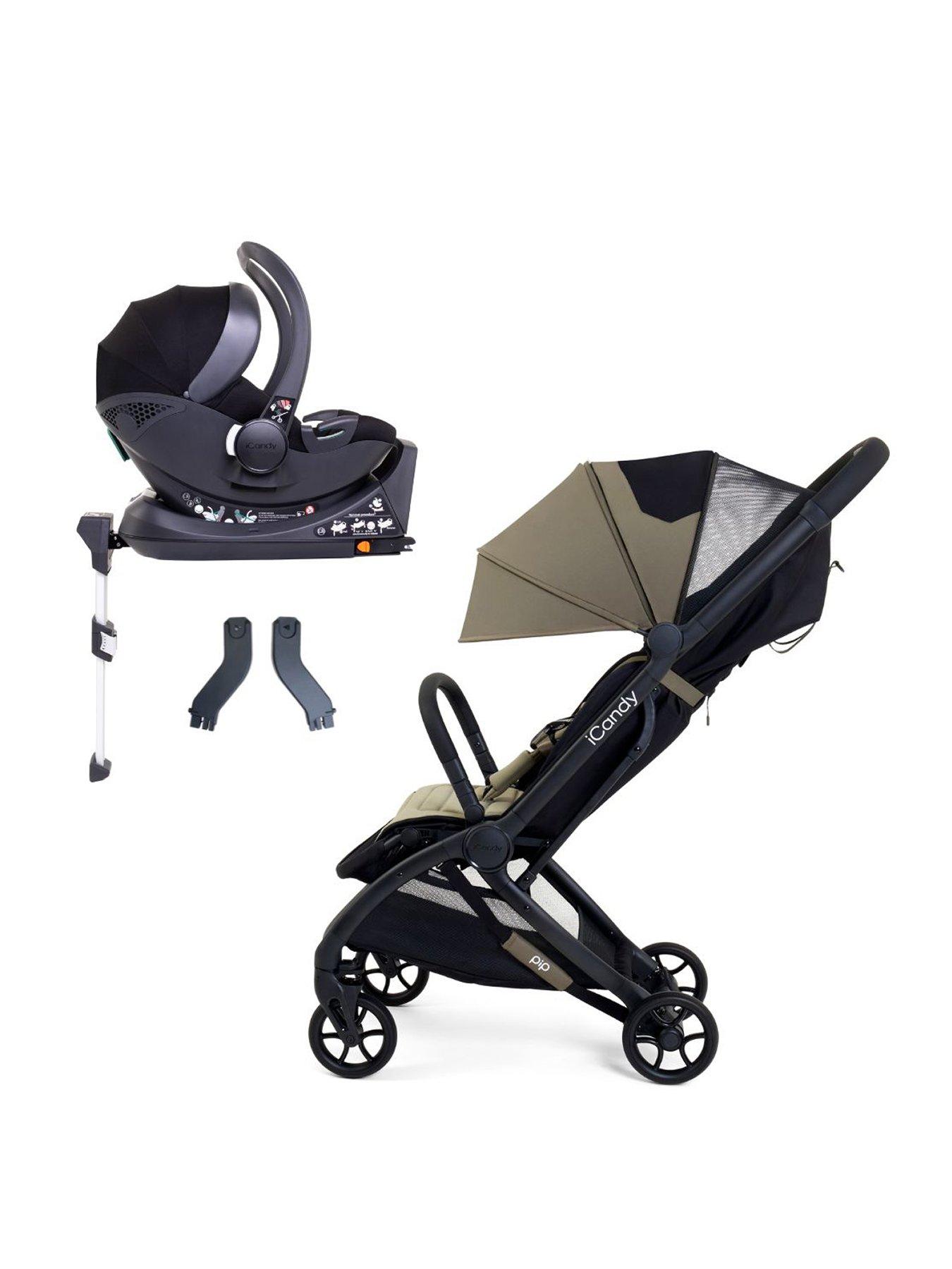 iCandy PIP Travel System with Black Cocoon Car Seat - Sage (£50 Car Seat Bundle Saving)