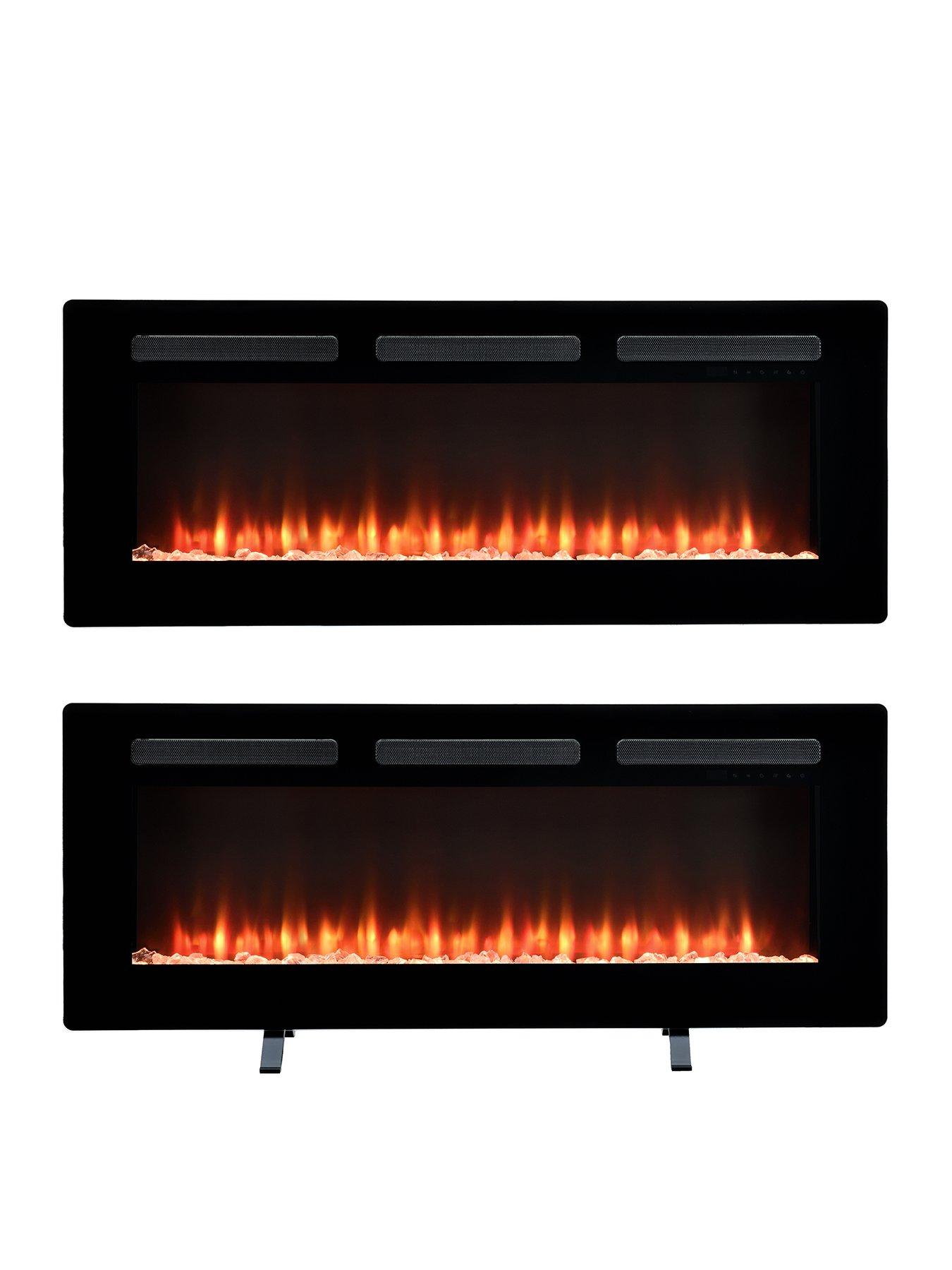 Dimplex Sierra Optiflame Media Wall Fire 48" Smart WiFi, Remote Control, 7 Colours, Freestanding, Wall Mount, Built In