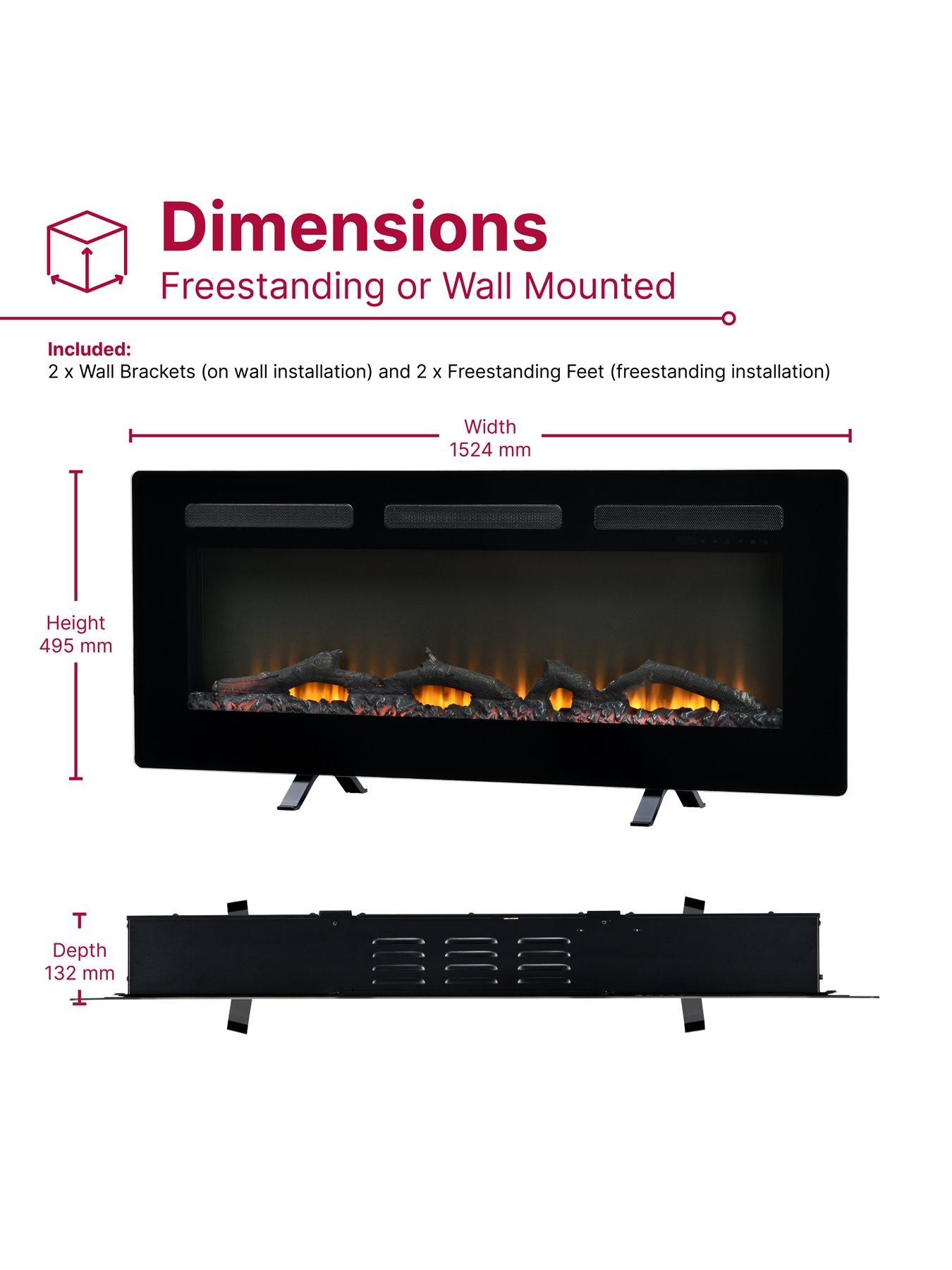 Image 4 of 8 of Dimplex Sierra 60" Linear Wall Fire