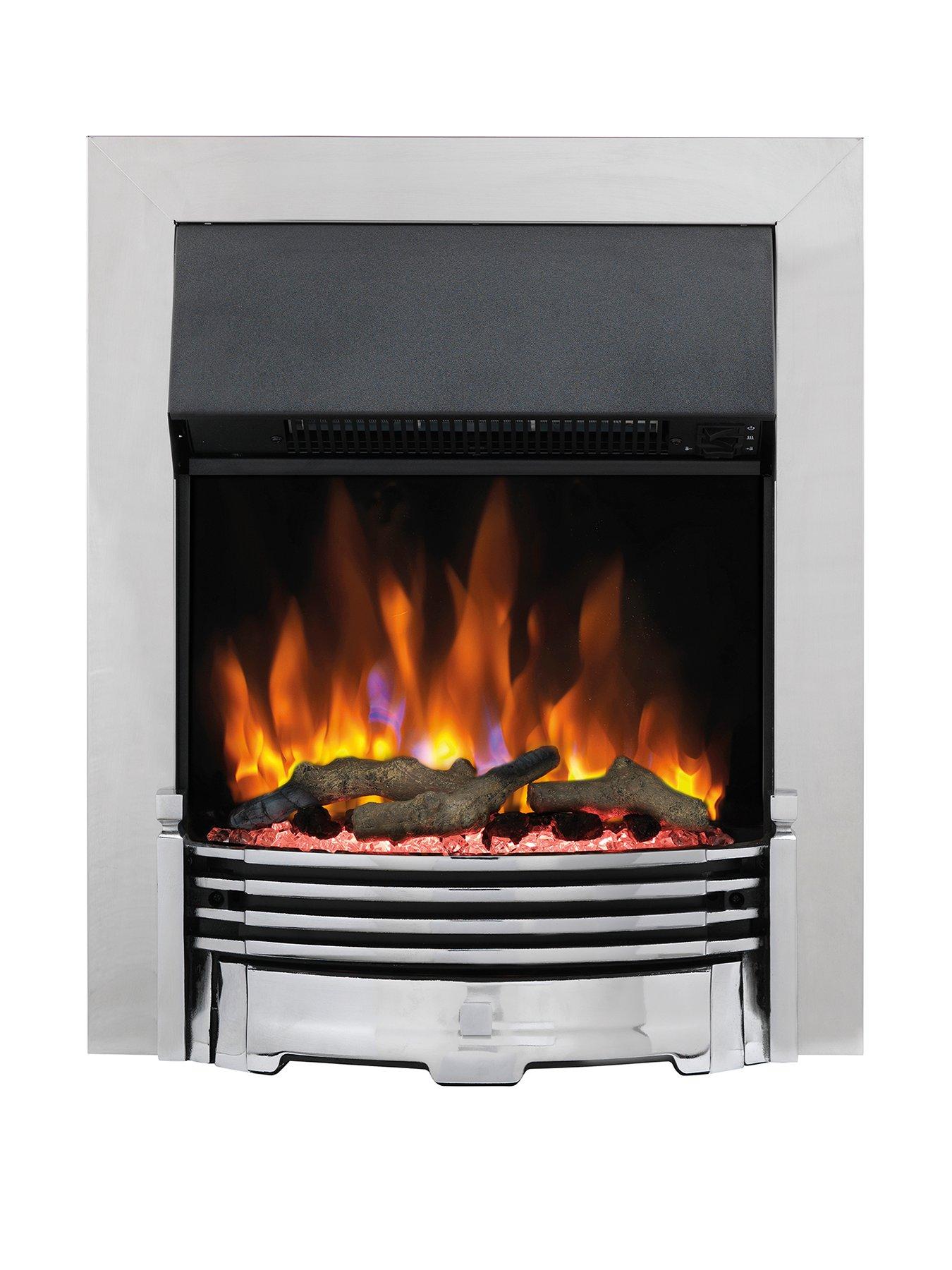 Image 1 of 8 of Dimplex Helmsdale Chrome Optiflame Electric Fire