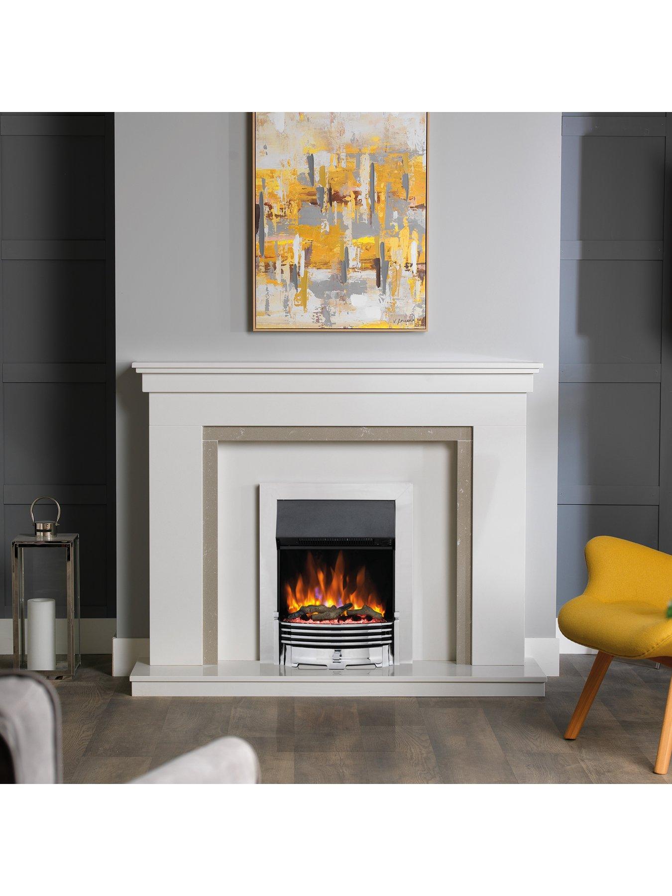 Image 2 of 8 of Dimplex Helmsdale Chrome Optiflame Electric Fire