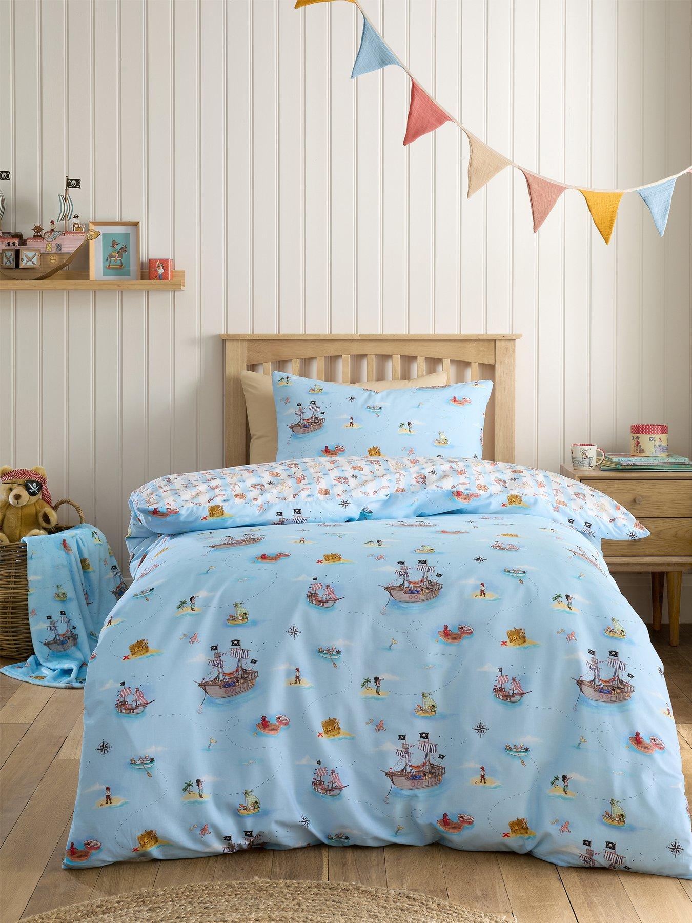 undefined Pirates Reversible 100% Cotton Duvet Set Blue