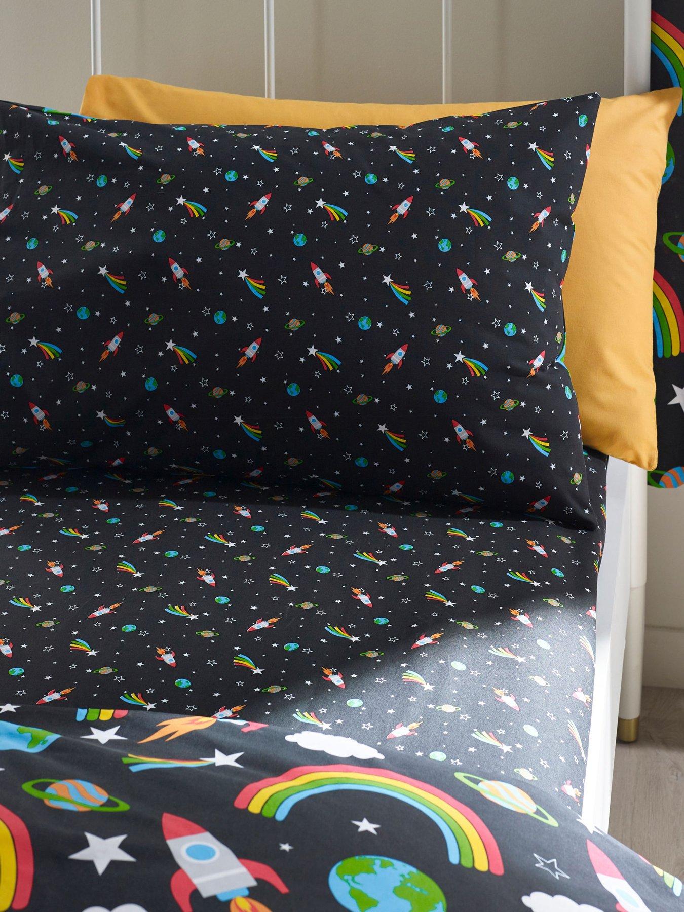 Catherine Lansfield Rainbow Rockets Duvet Set