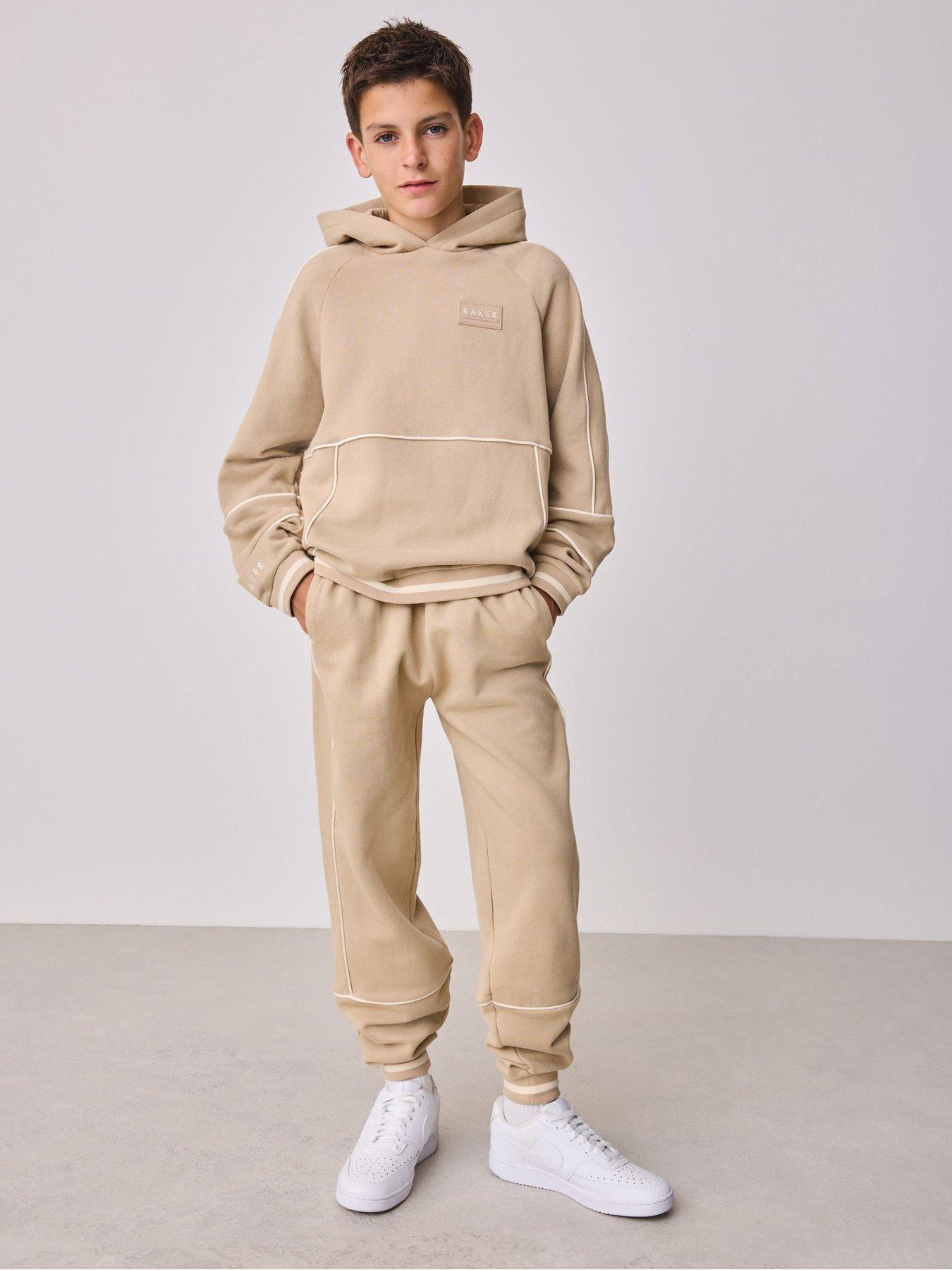 Ted Baker Younger Boys Hoodie  &  Jogger Set - Beige
