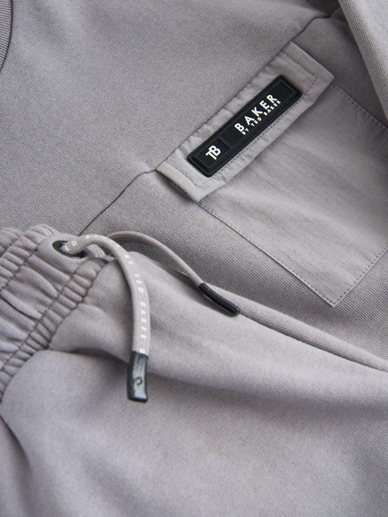 Image 5 of 7 of Ted Baker Younger Boys Sweat Top &amp; Jogger Set - Grey