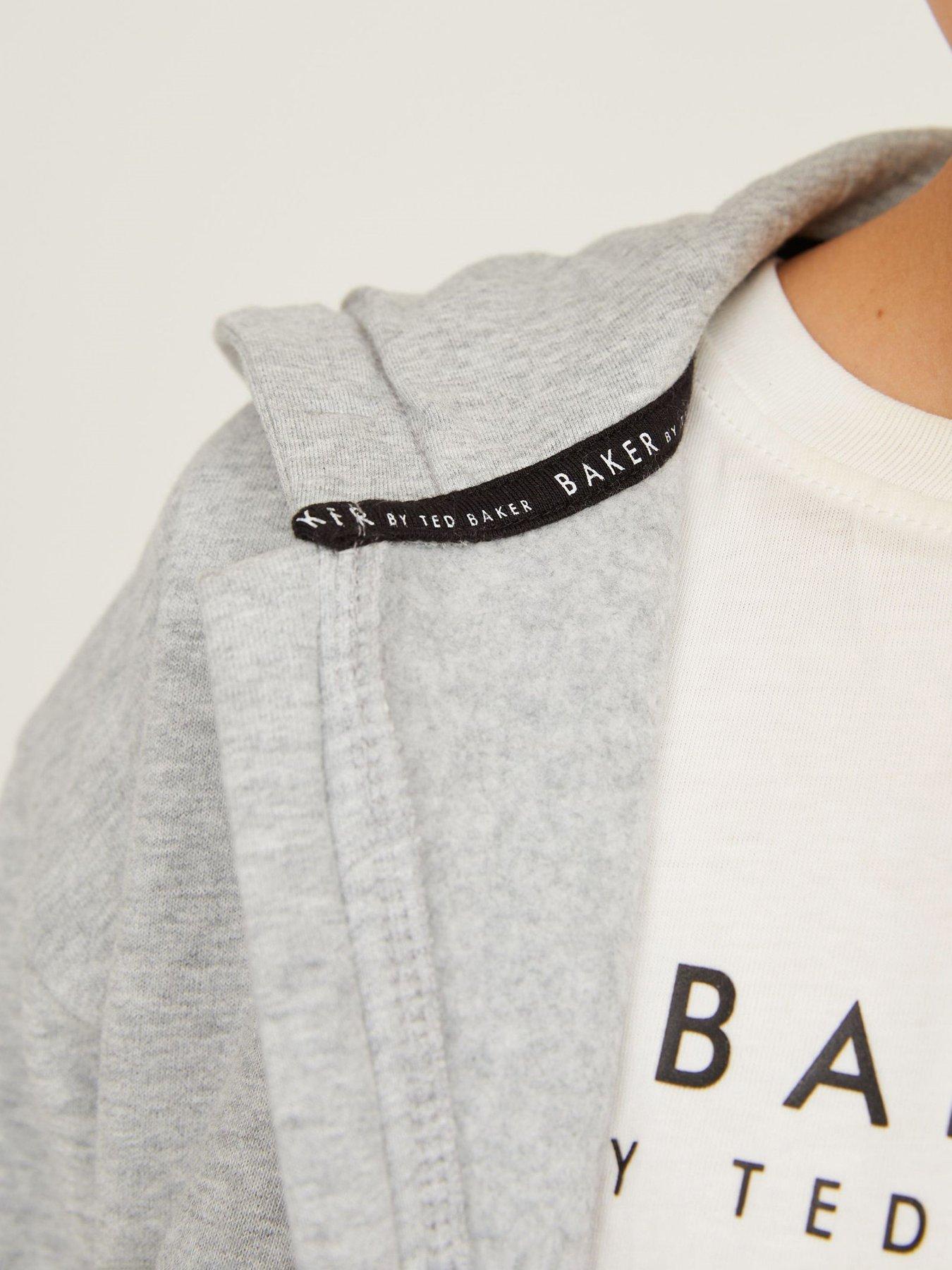Image 5 of 6 of Ted Baker Younger Boys Hoodie &amp; Jogger Zip Set - Grey