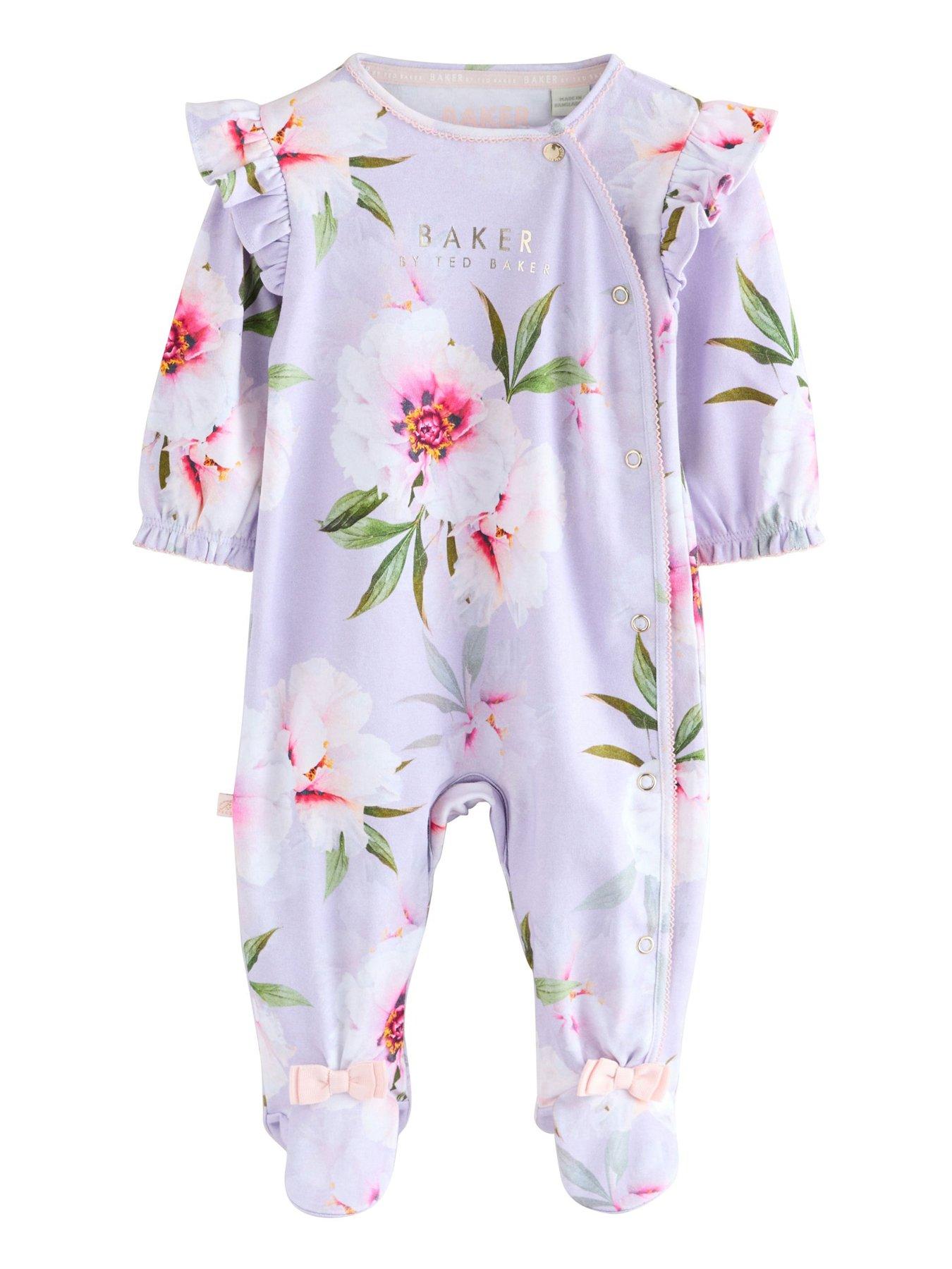 ted-baker-baby-girls-bow-sleepsuits-pinkdetail