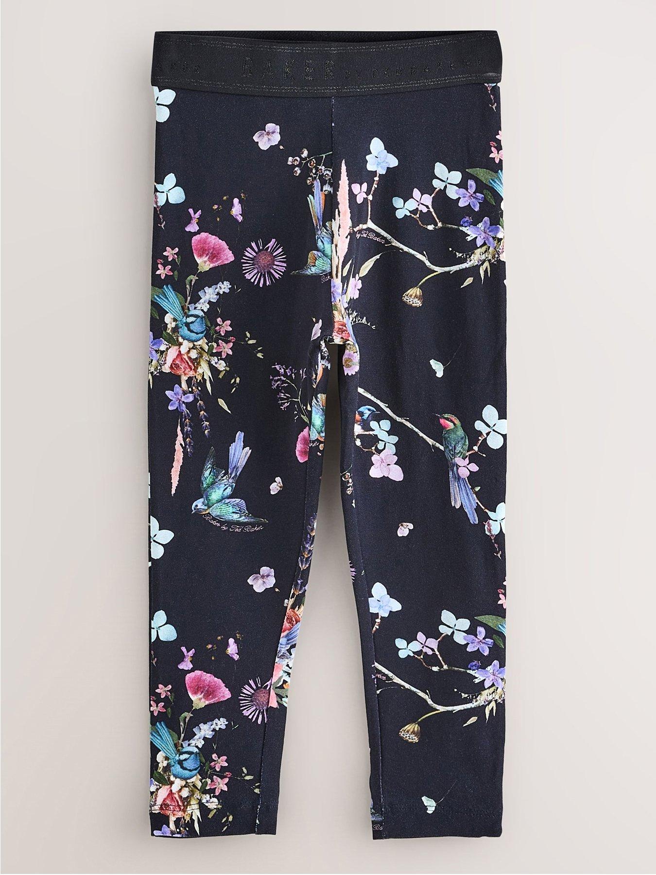 Image 2 of 6 of Ted Baker Younger Girls 3 Pack Leggings - Black
