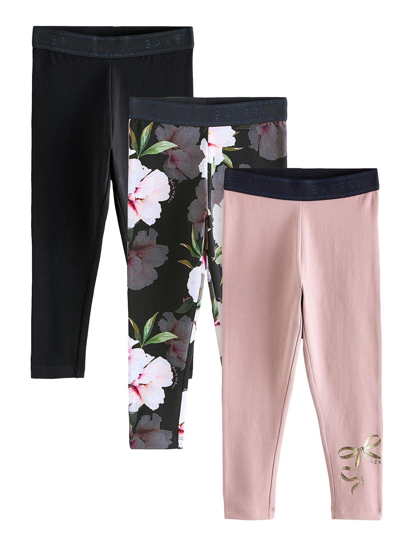 Ted Baker Younger Girls 3 Pack Leggings - Pink