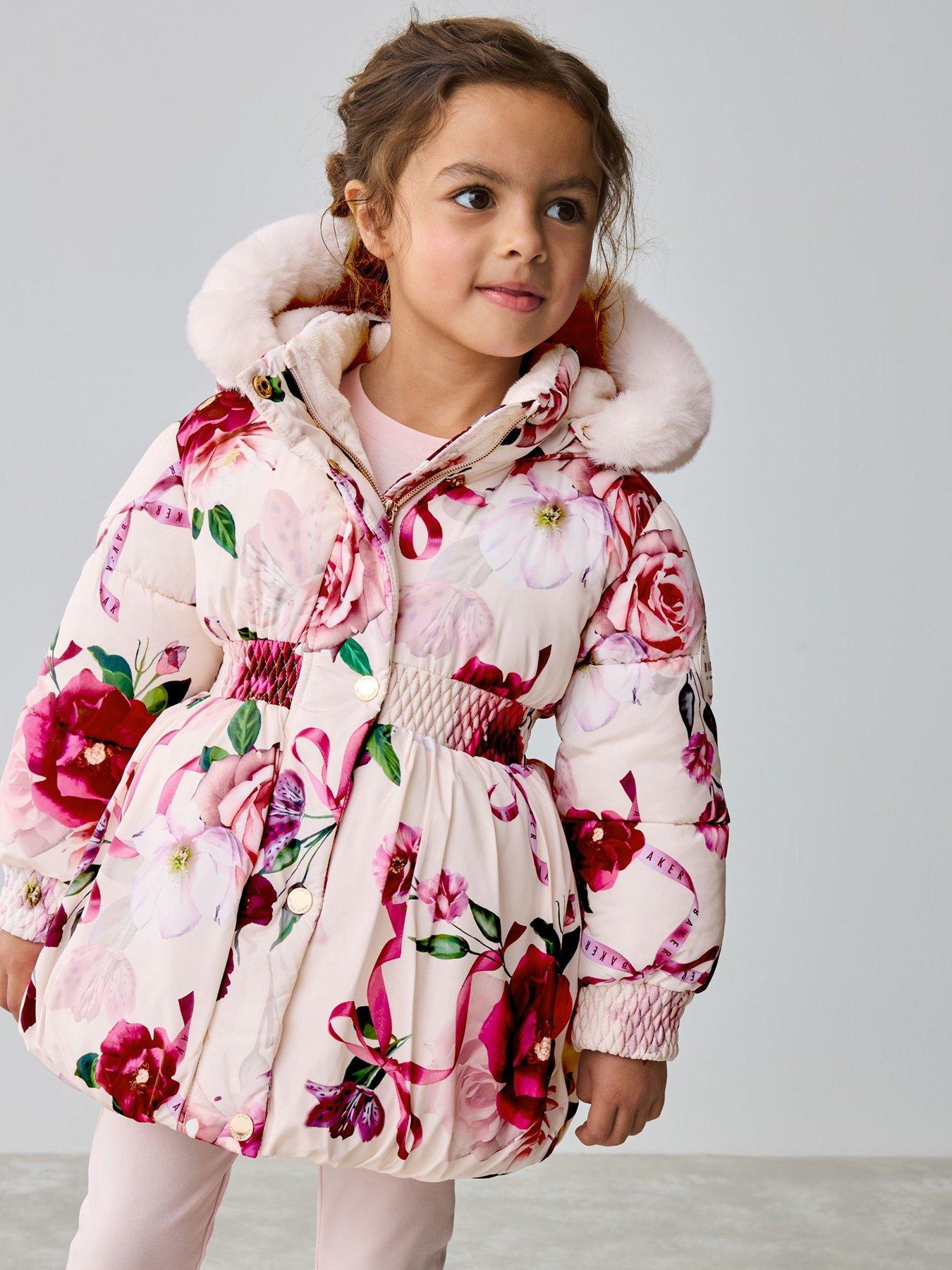 Ted Baker Younger Girls Bubble Coat - Pink
