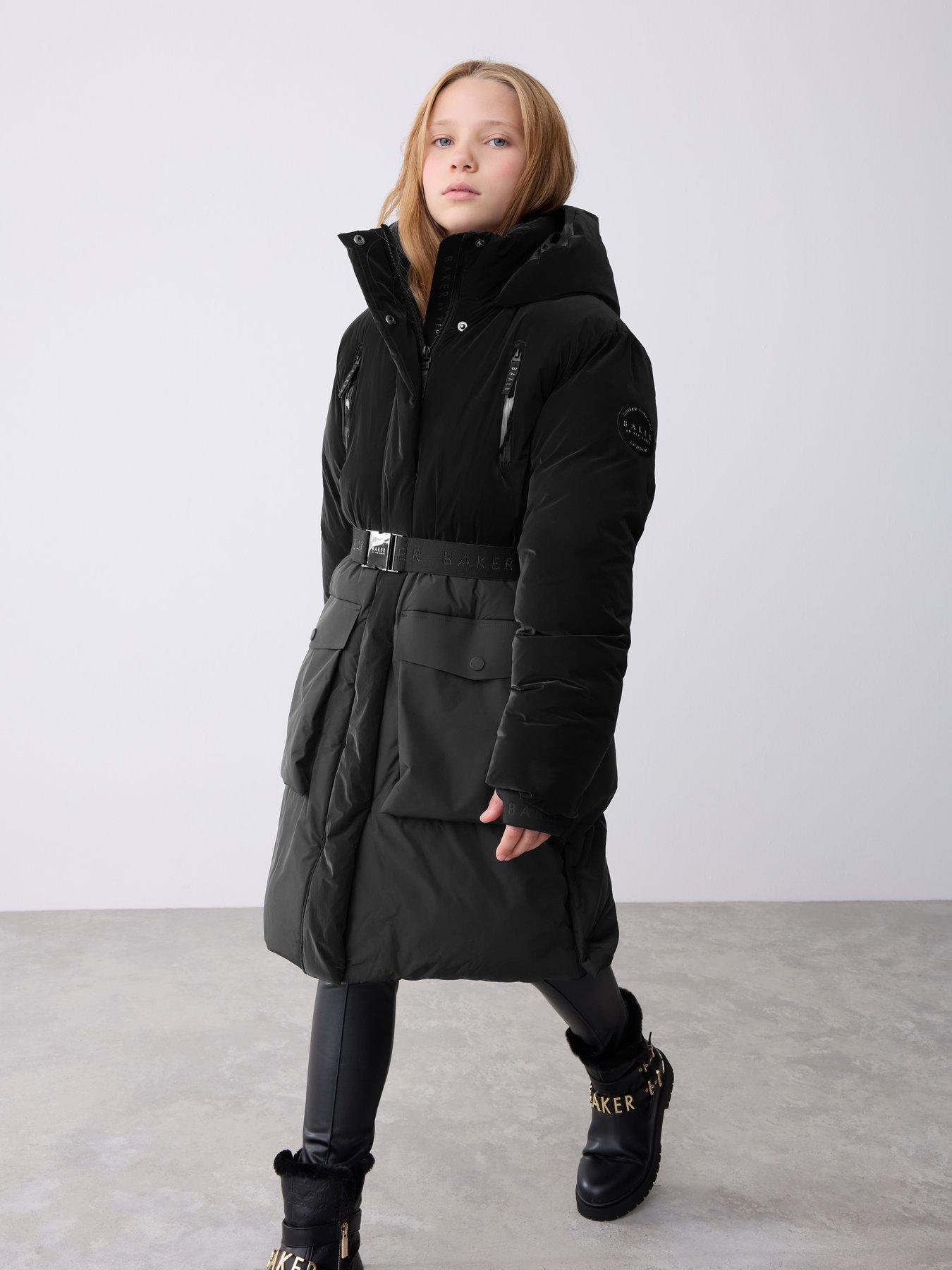 Image 3 of 6 of Ted Baker Older Girls Parka Coat - Black