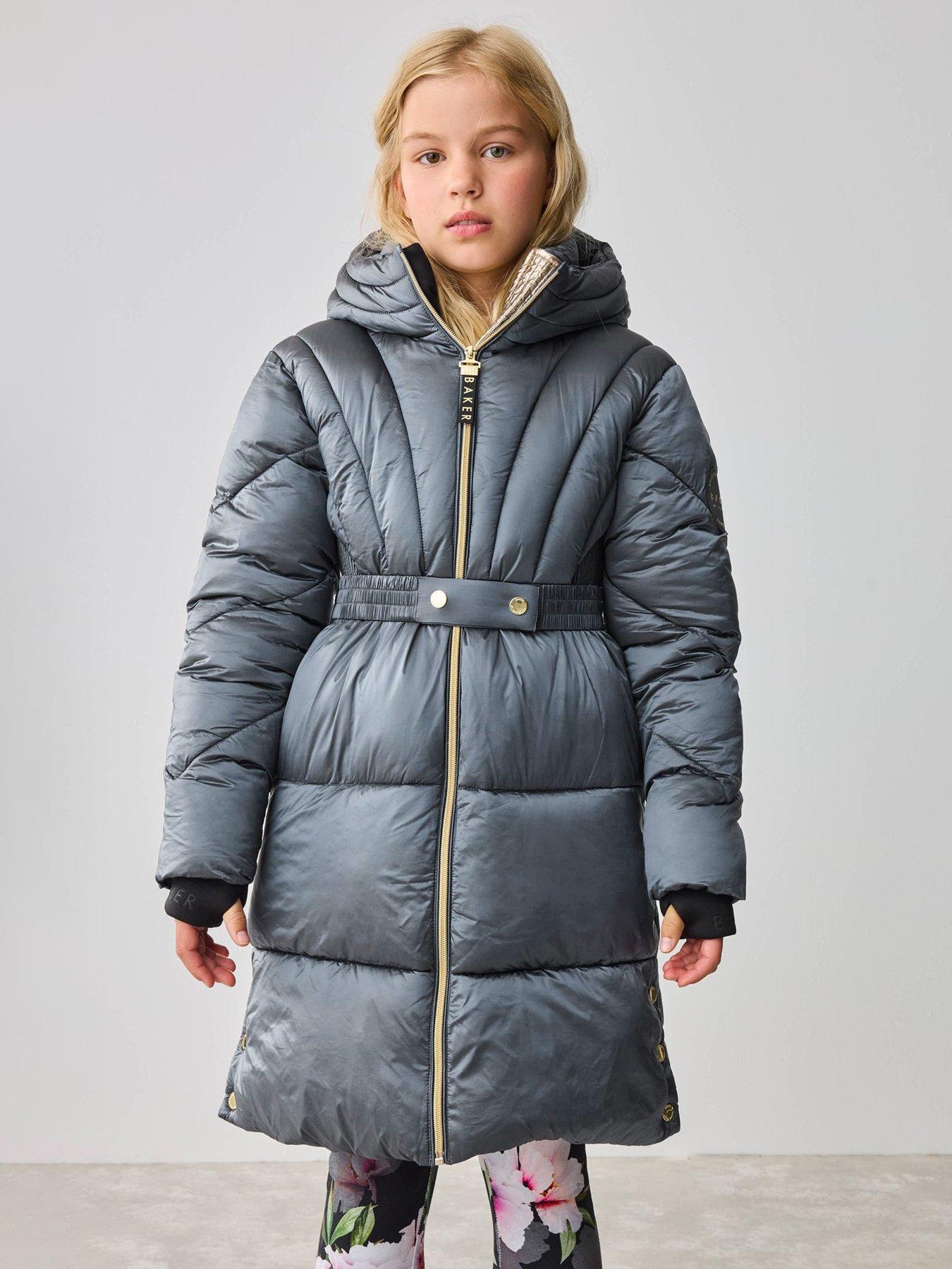 Ted Baker Older Girls Belted Coat - Navy