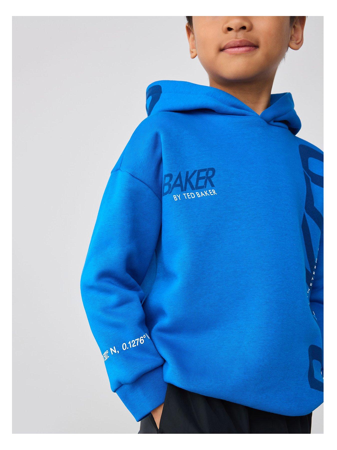 Image 2 of 5 of Ted Baker Older Boys Graphic Hoodie - Blue