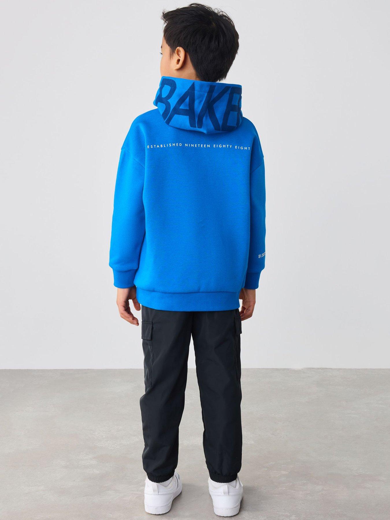 Image 4 of 5 of Ted Baker Older Boys Graphic Hoodie - Blue