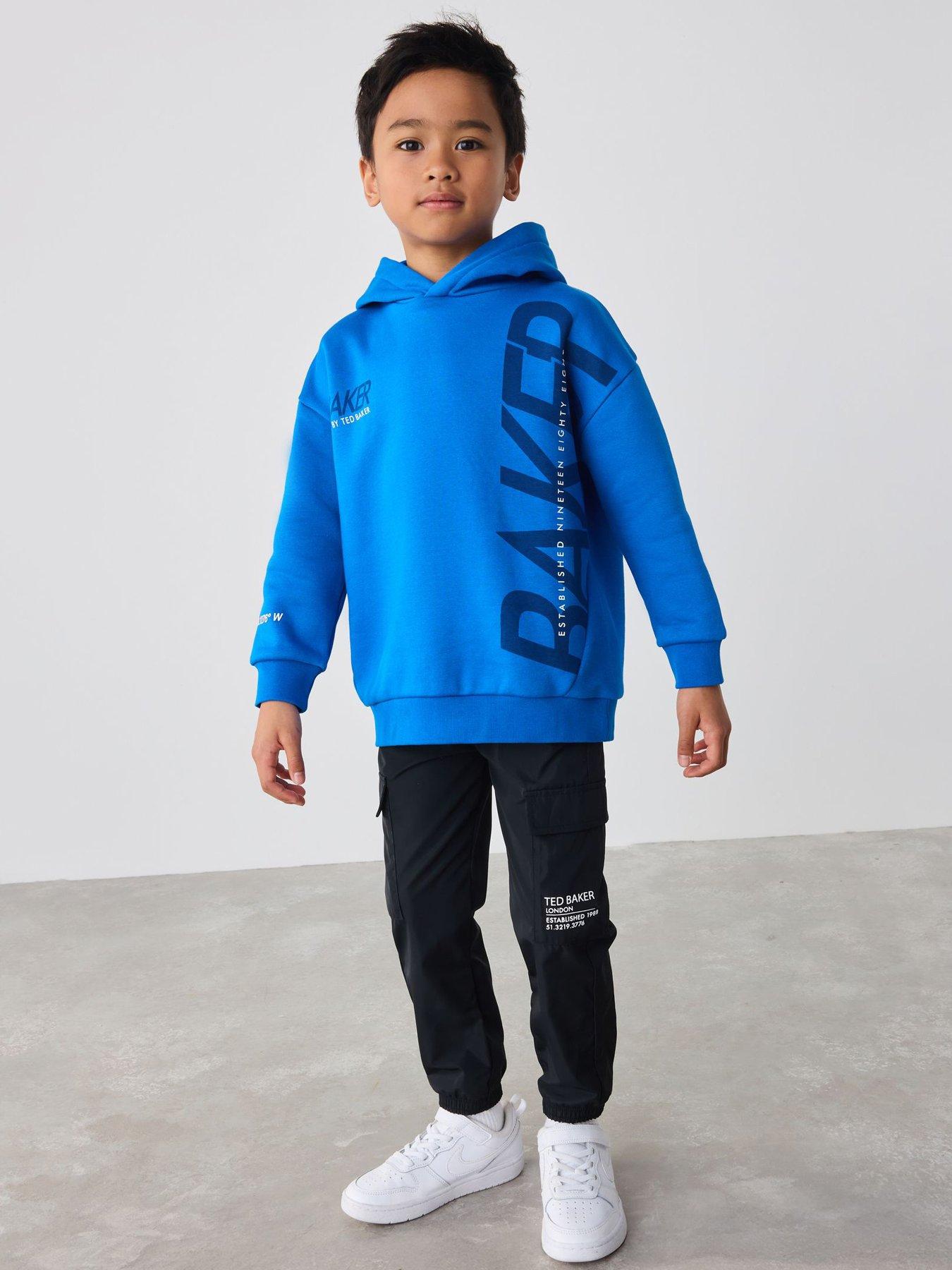 Image 5 of 5 of Ted Baker Older Boys Graphic Hoodie - Blue
