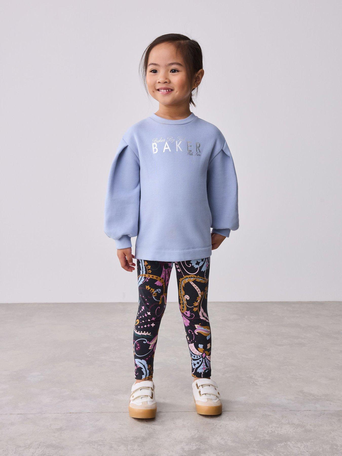 Ted Baker Younger Girls Sweat Top  &  Legging Set - Navy