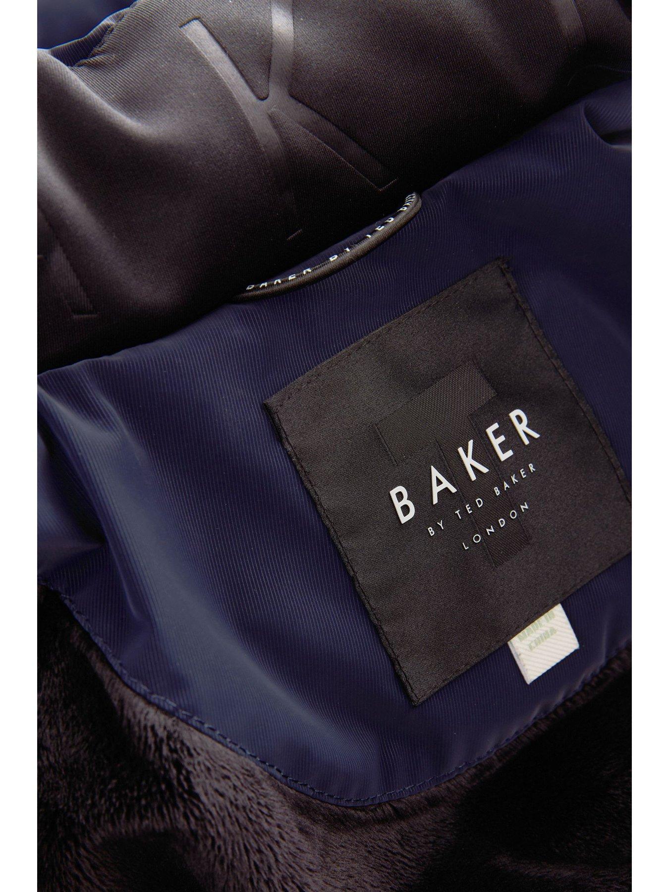 Image 7 of 7 of Ted Baker Younger Girls Bow Coat - Navy