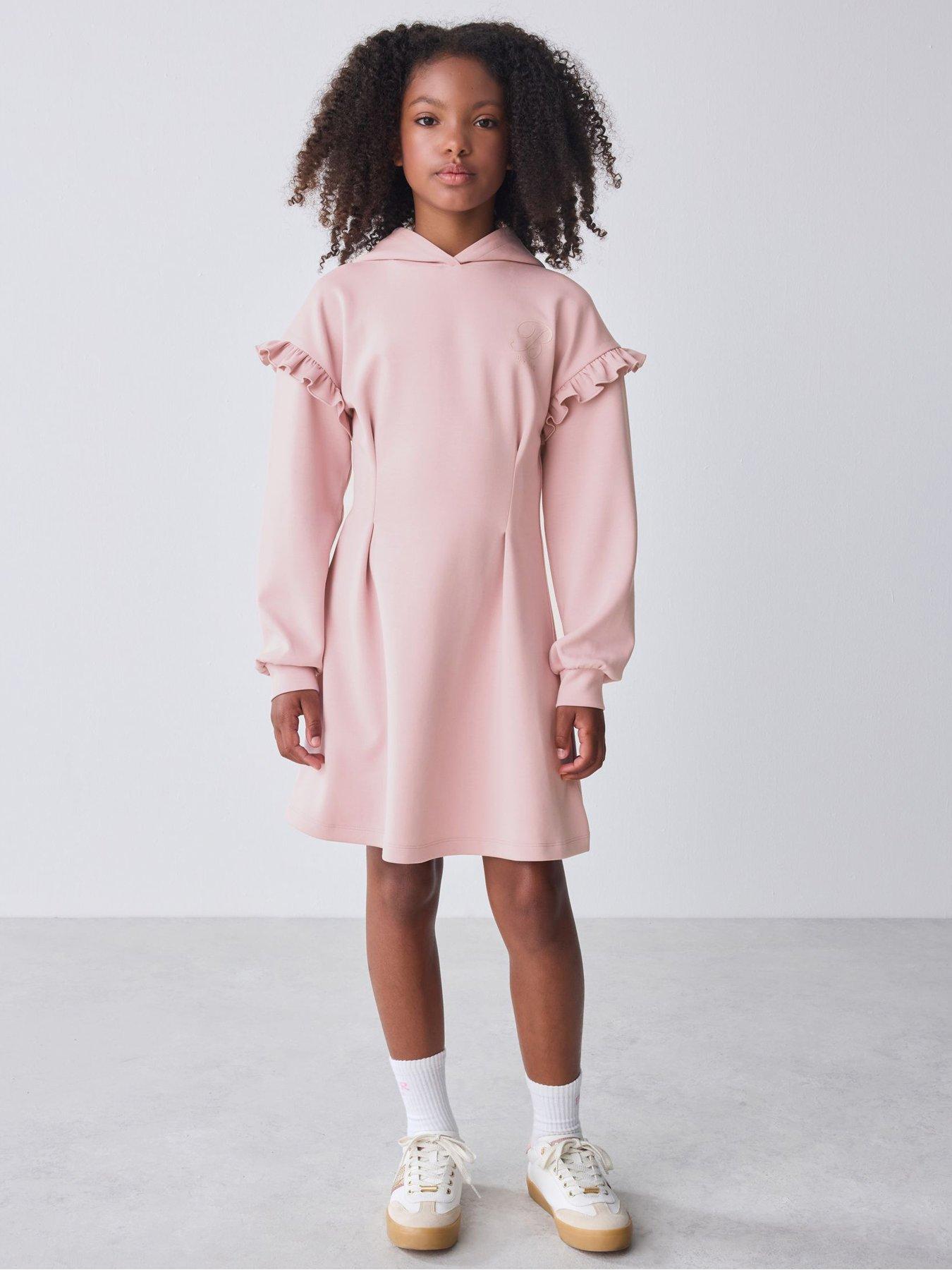 Ted Baker Older Girls Luxe Hooded Dress - Pink