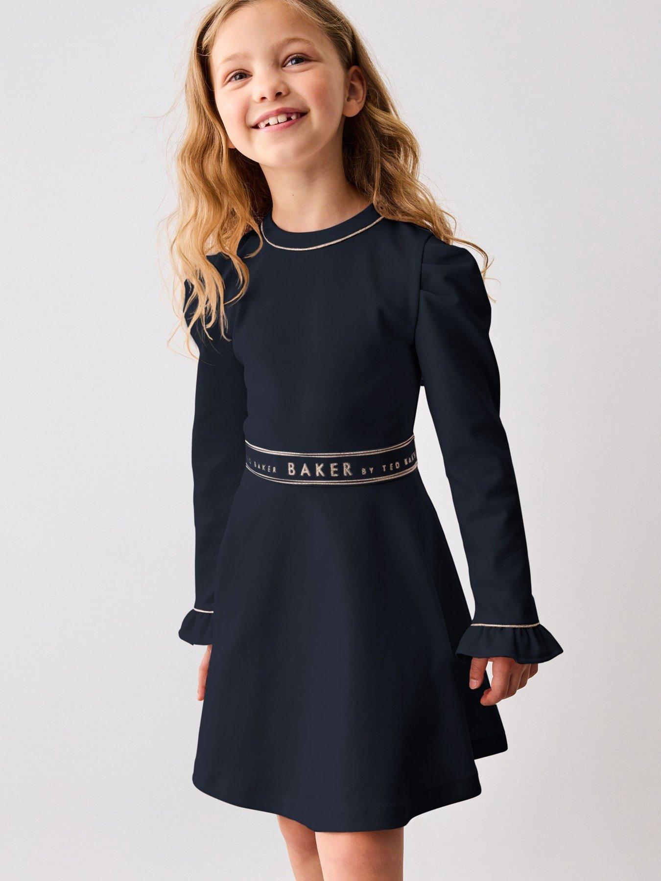 Ted Baker Younger Girls Dress - Navy