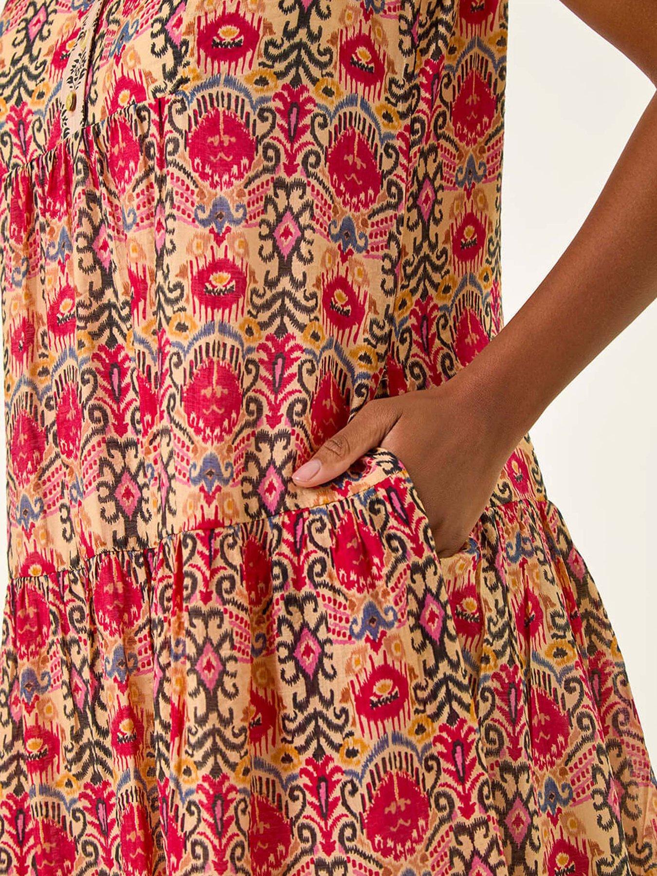roman-border-print-smock-dress-reddetail