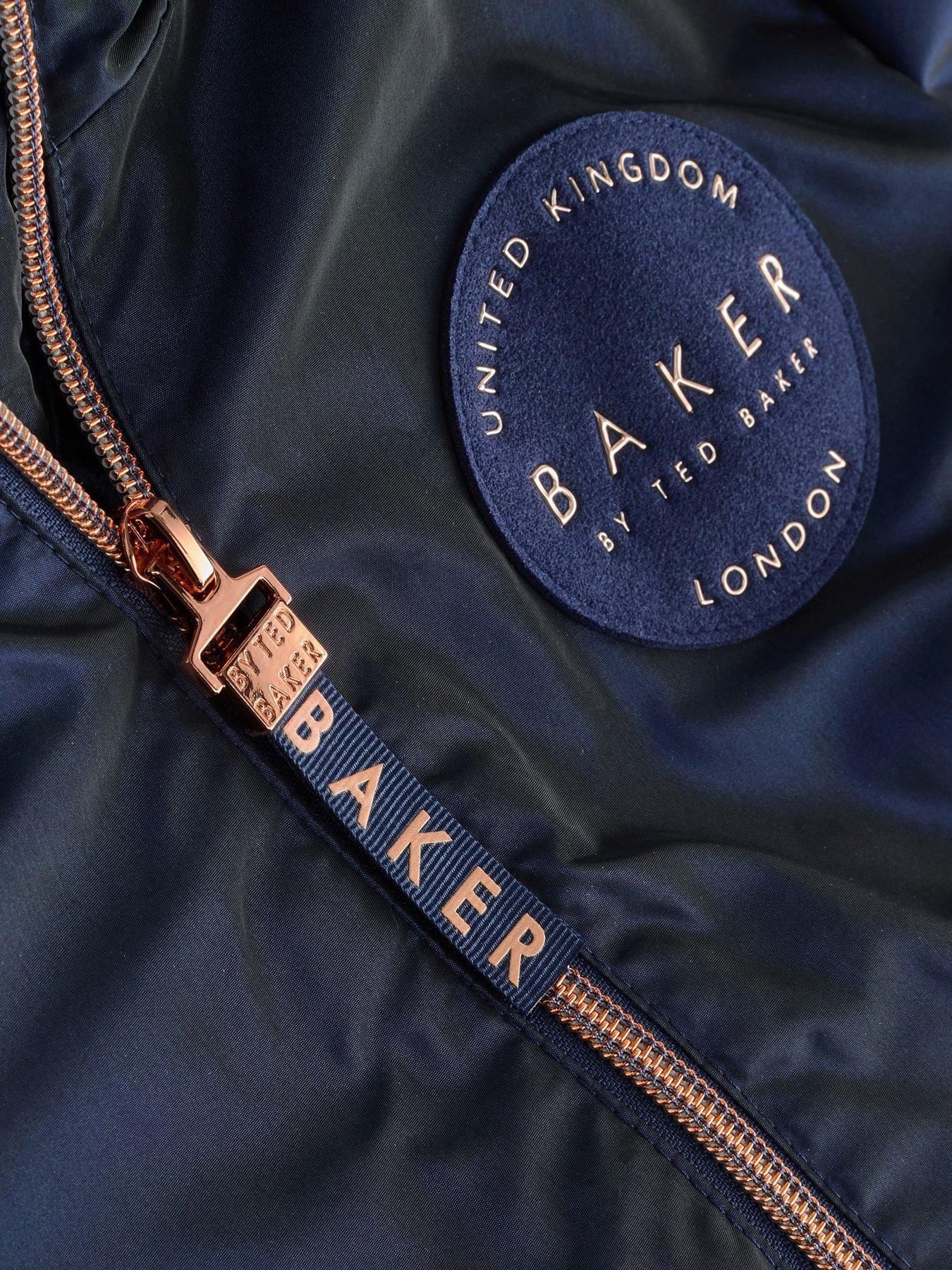 Image 3 of 5 of Ted Baker Older Girls Tiered Coat - Navy