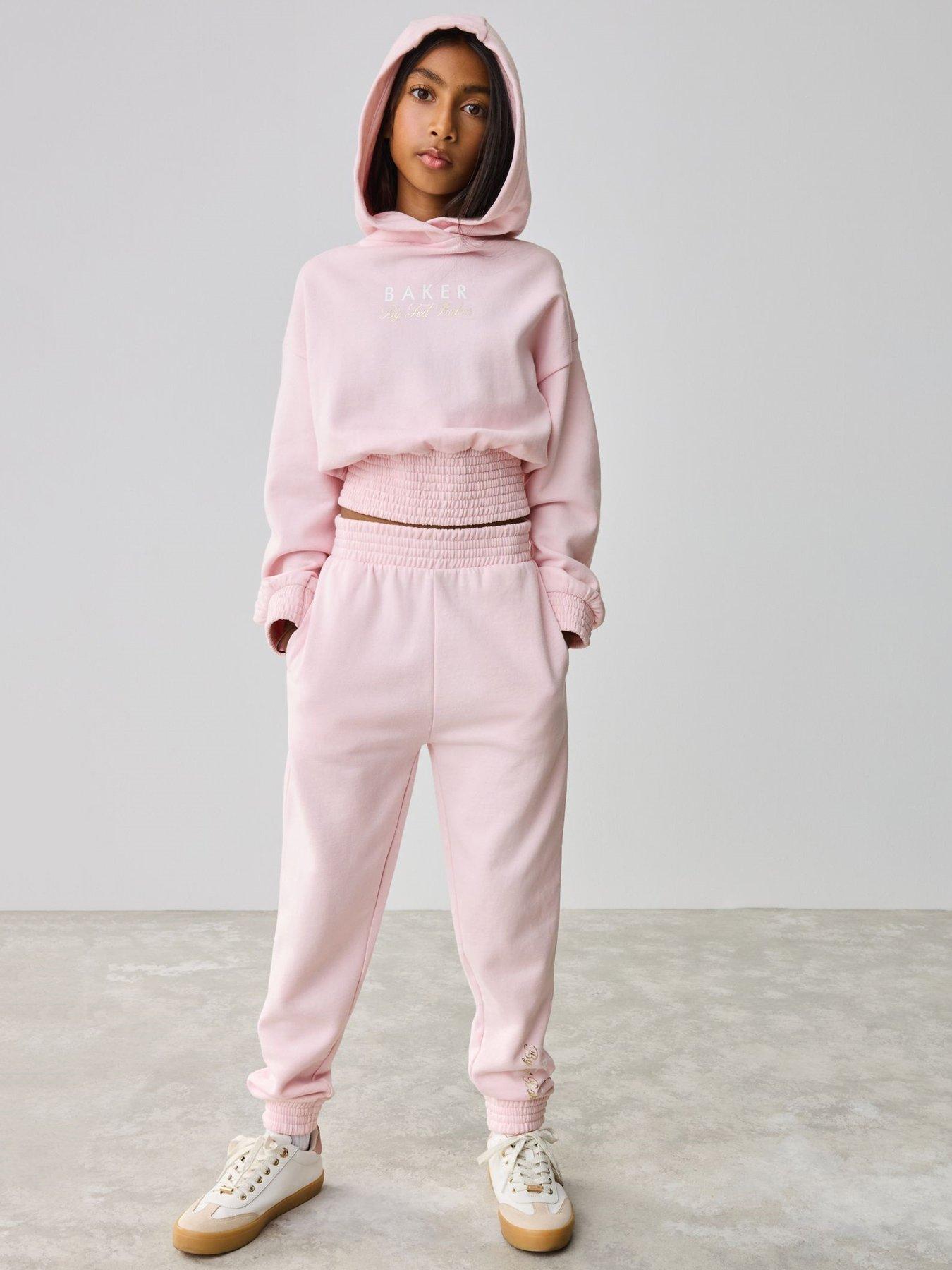 Ted Baker Older Girls Hoodie  &  Jogger Set - Pink