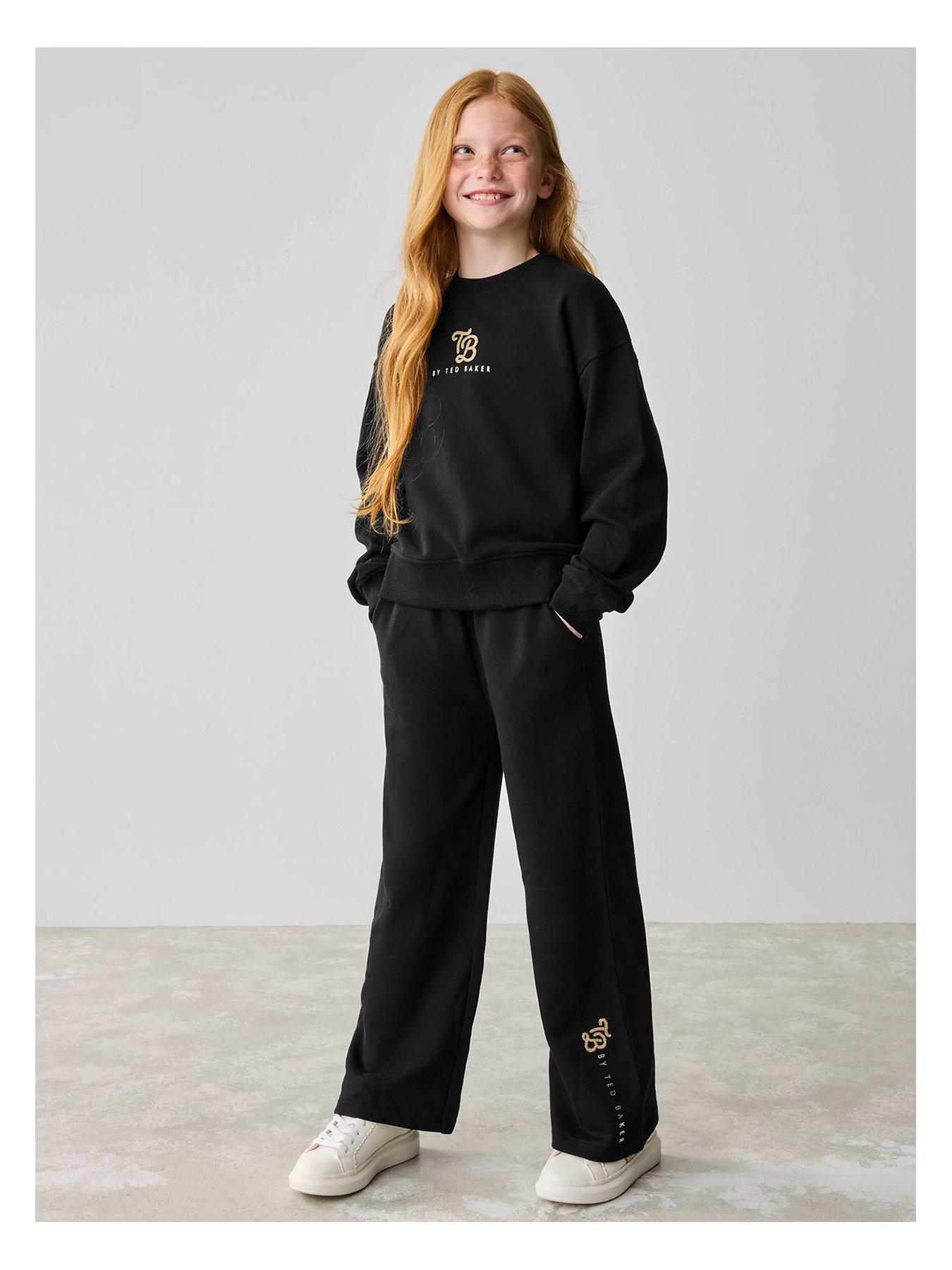 ted-baker-older-girls-sweat-top-amp-jogger-set-black