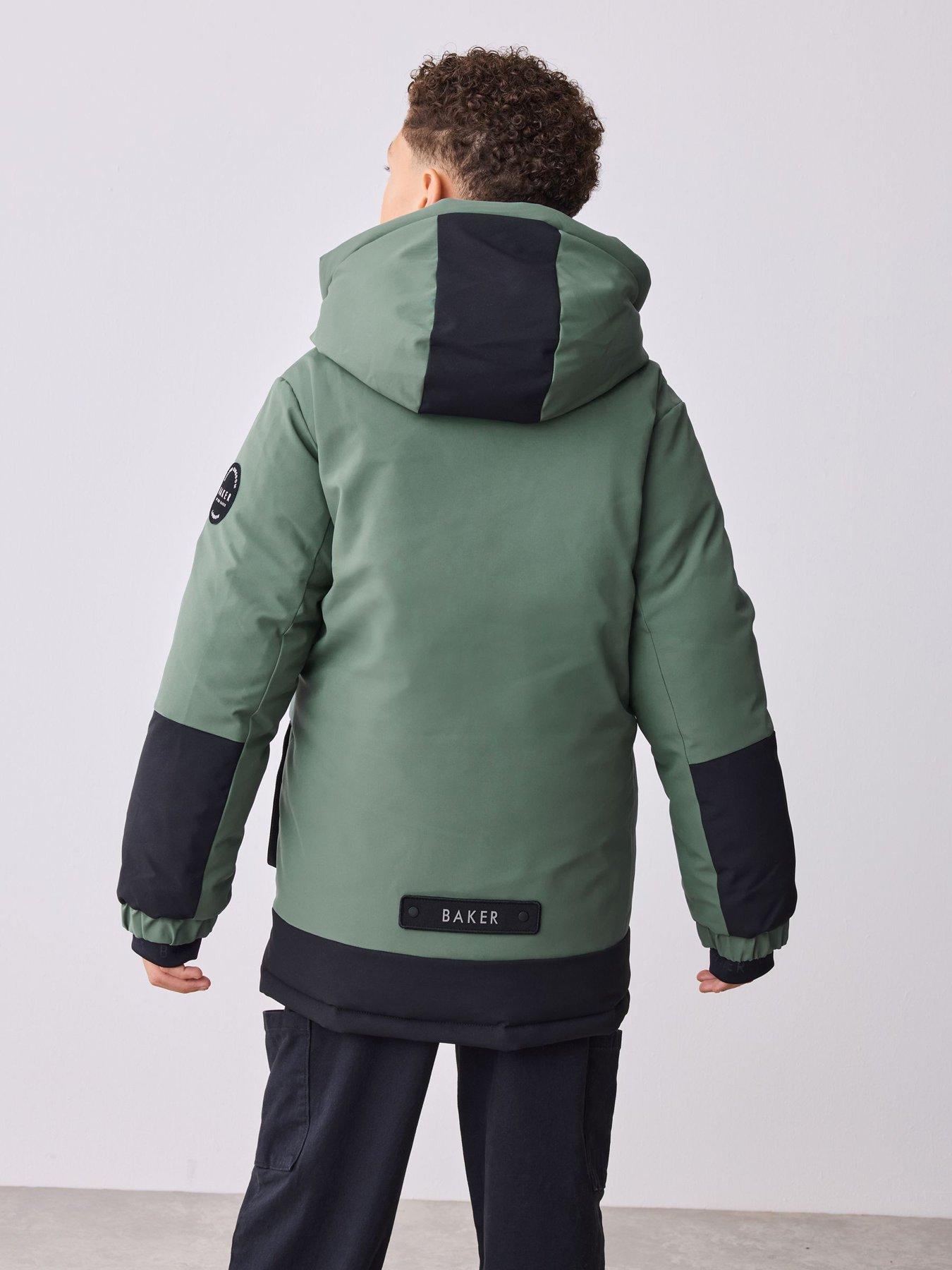 ted-baker-younger-boys-colour-block-coat-greenstillFront