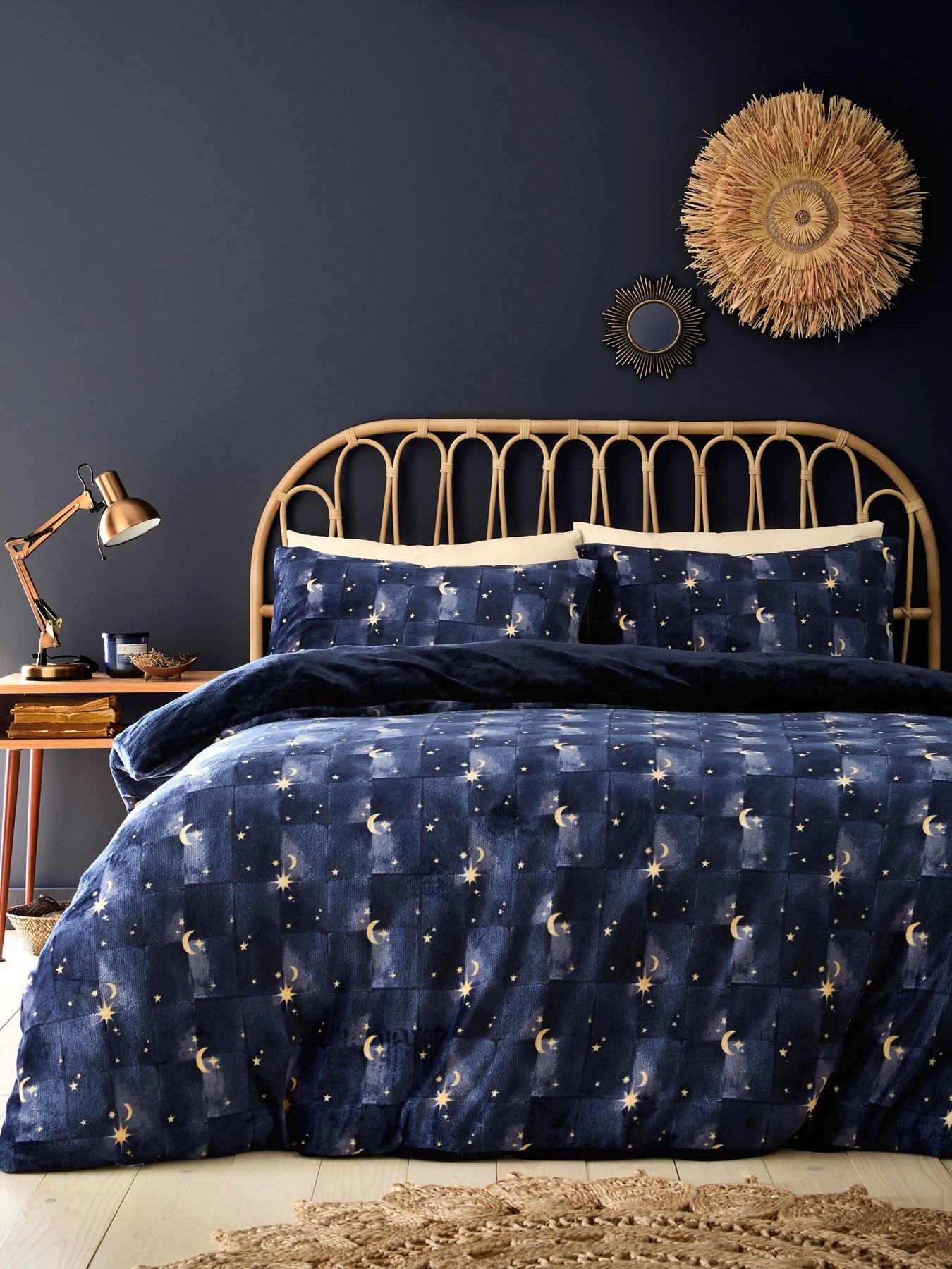 Image 1 of 4 of Fusion Cosmic Star -sherpa Reverse Single Duvet Cover Set
