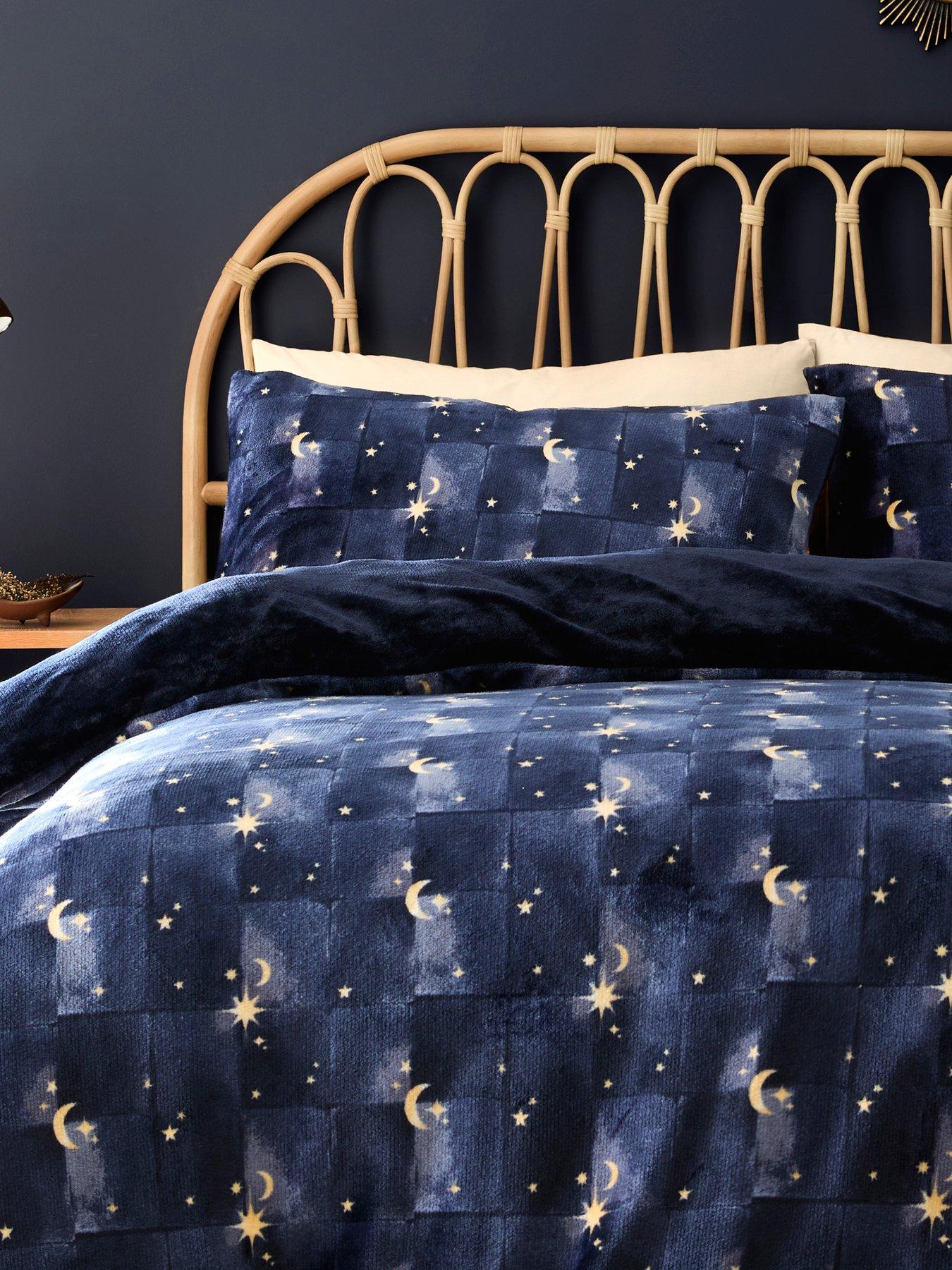 Image 3 of 4 of Fusion Cosmic Star -sherpa Reverse Single Duvet Cover Set
